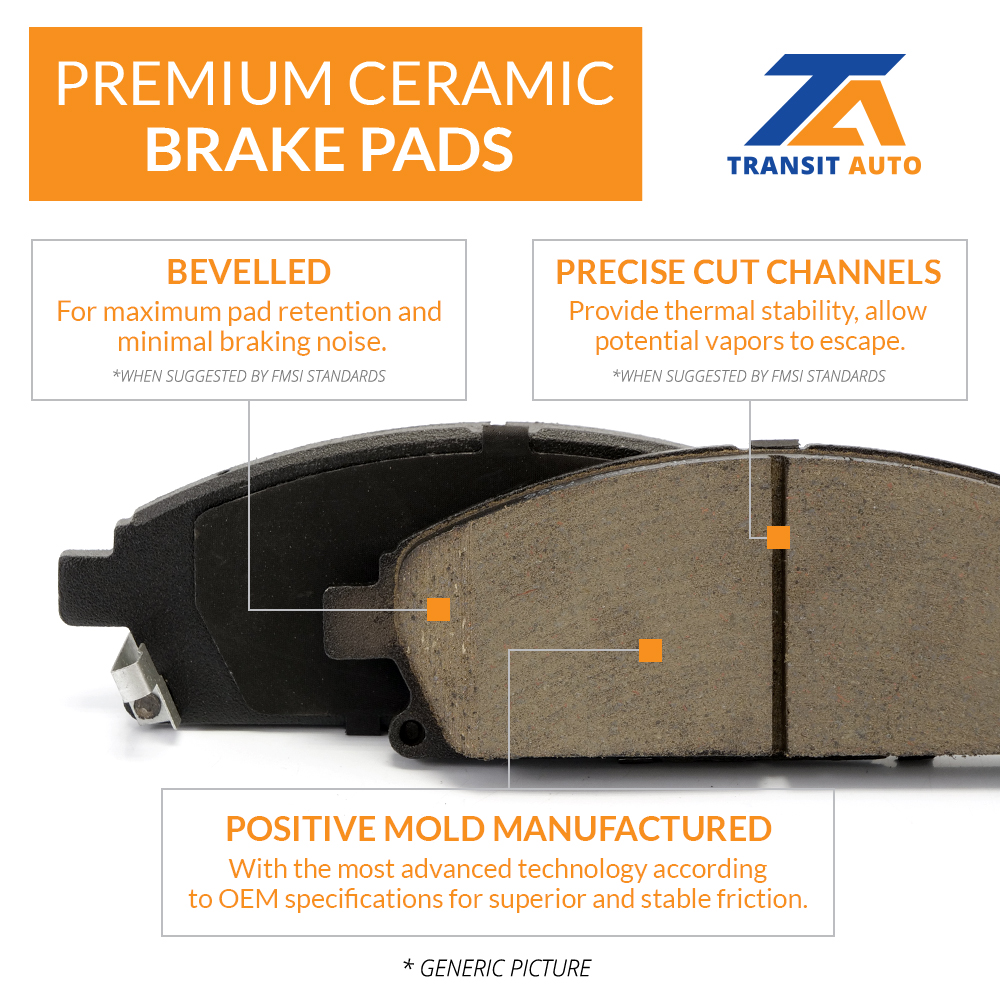 [Front+Rear] Disc Brake Rotors Ceramic Pads And Drum Kit For Smart Fortwo