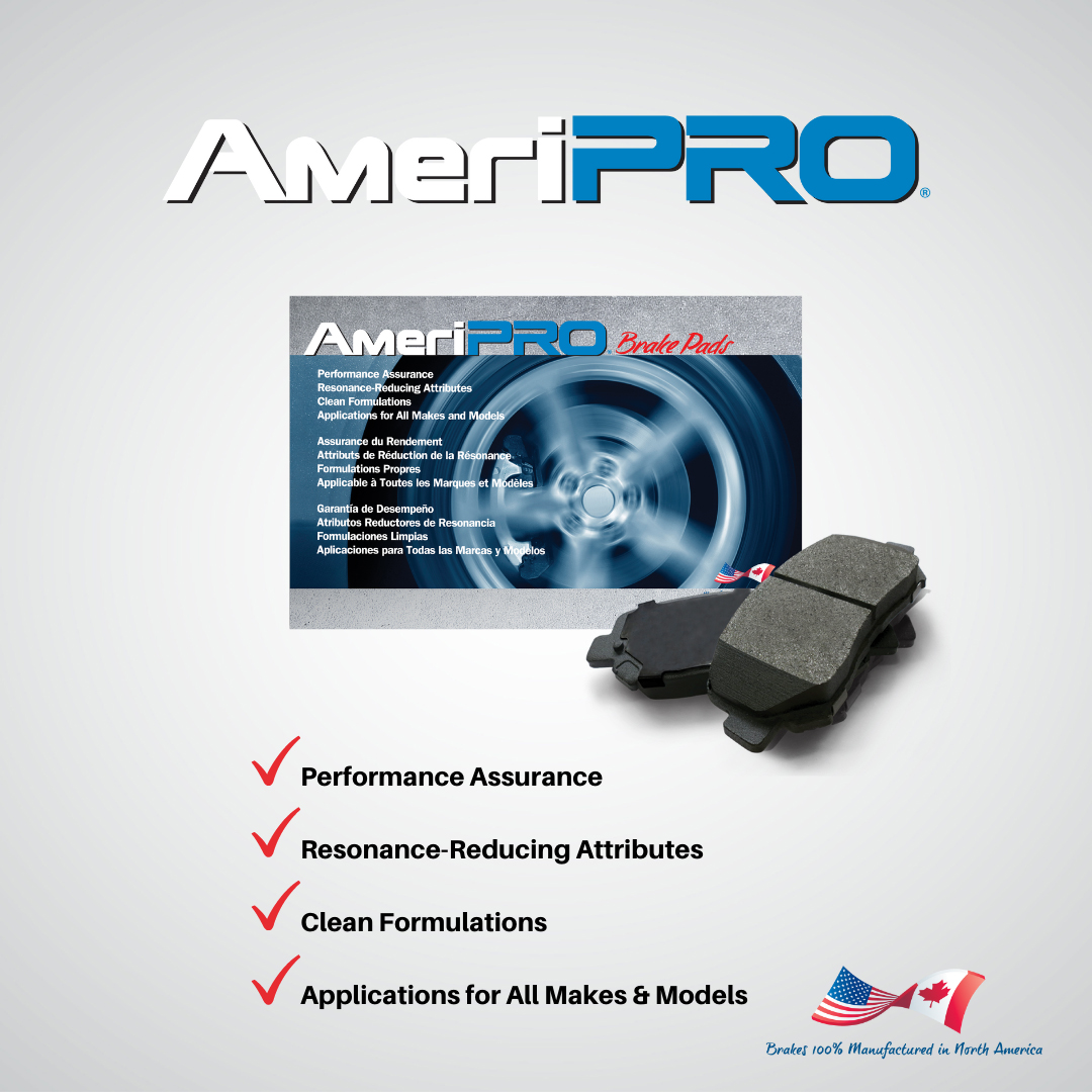 AmeriBRAKES Front Rear Semi-Metallic Disc Brake Pads Kit For Freightliner MT45