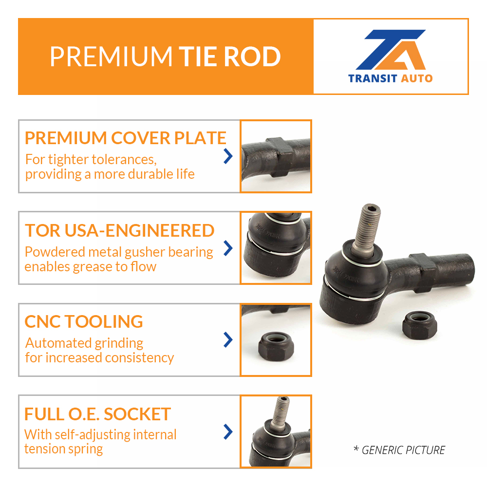Front Tie Rod End & Boot Kit For Jeep Dodge Patriot Compass Caliber Grand Town - Bild 3 von 12