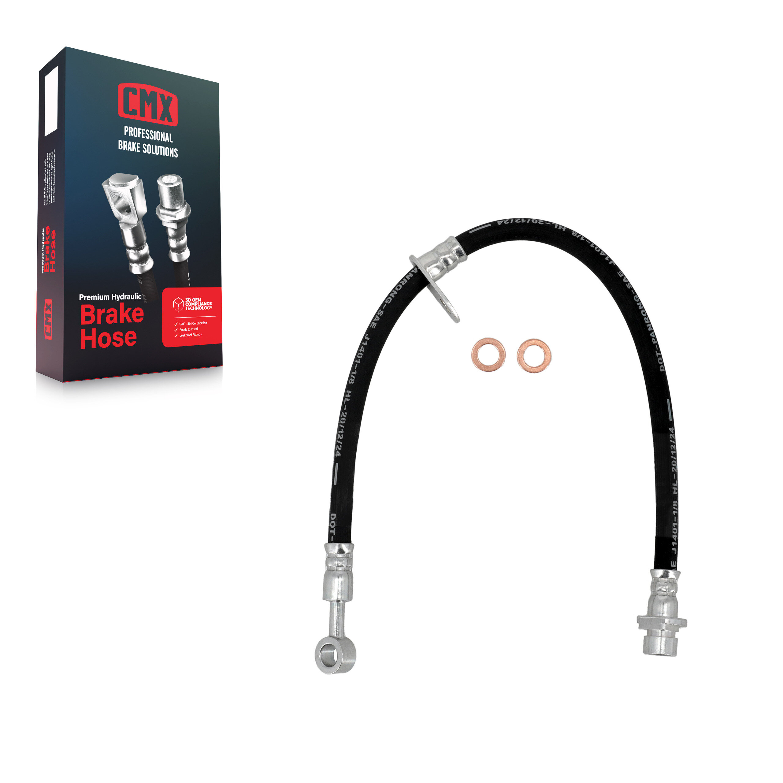 CMX - 12-H381025 - Front Right Brake Hydraulic Hose