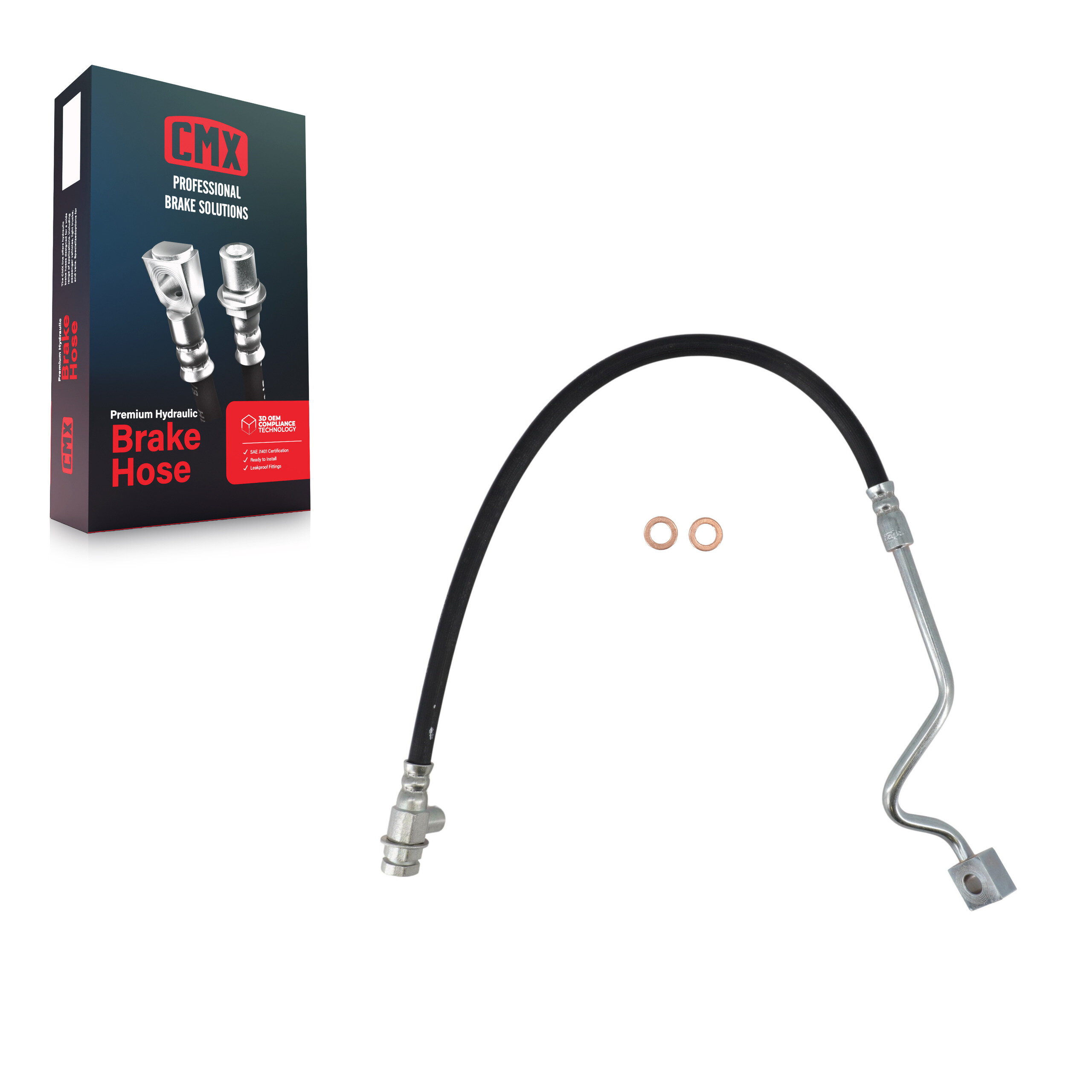 CMX - 12-H381184 - Front Left Brake Hydraulic Hose