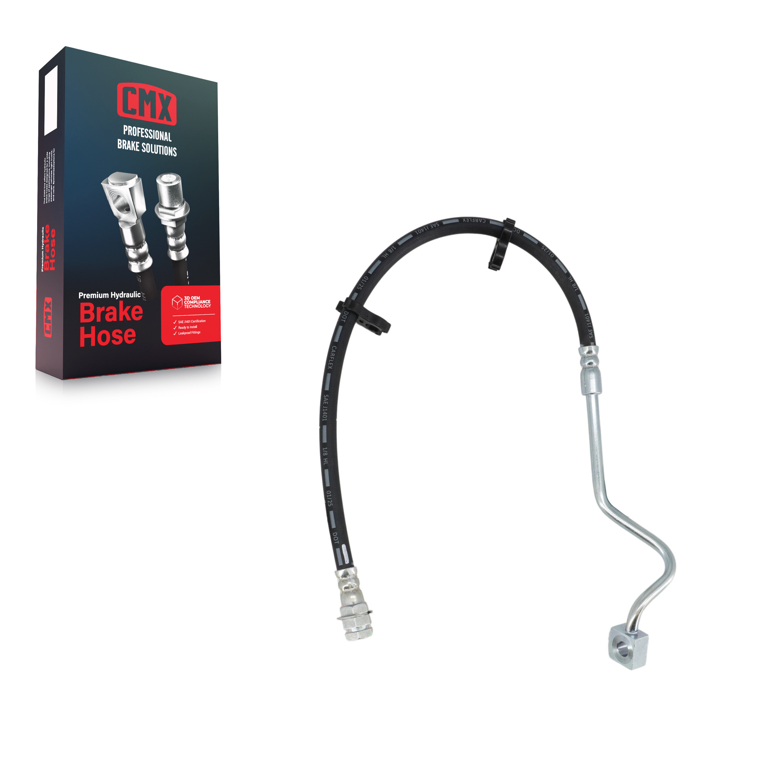 CMX - 12-H381185 - Front Left Brake Hydraulic Hose