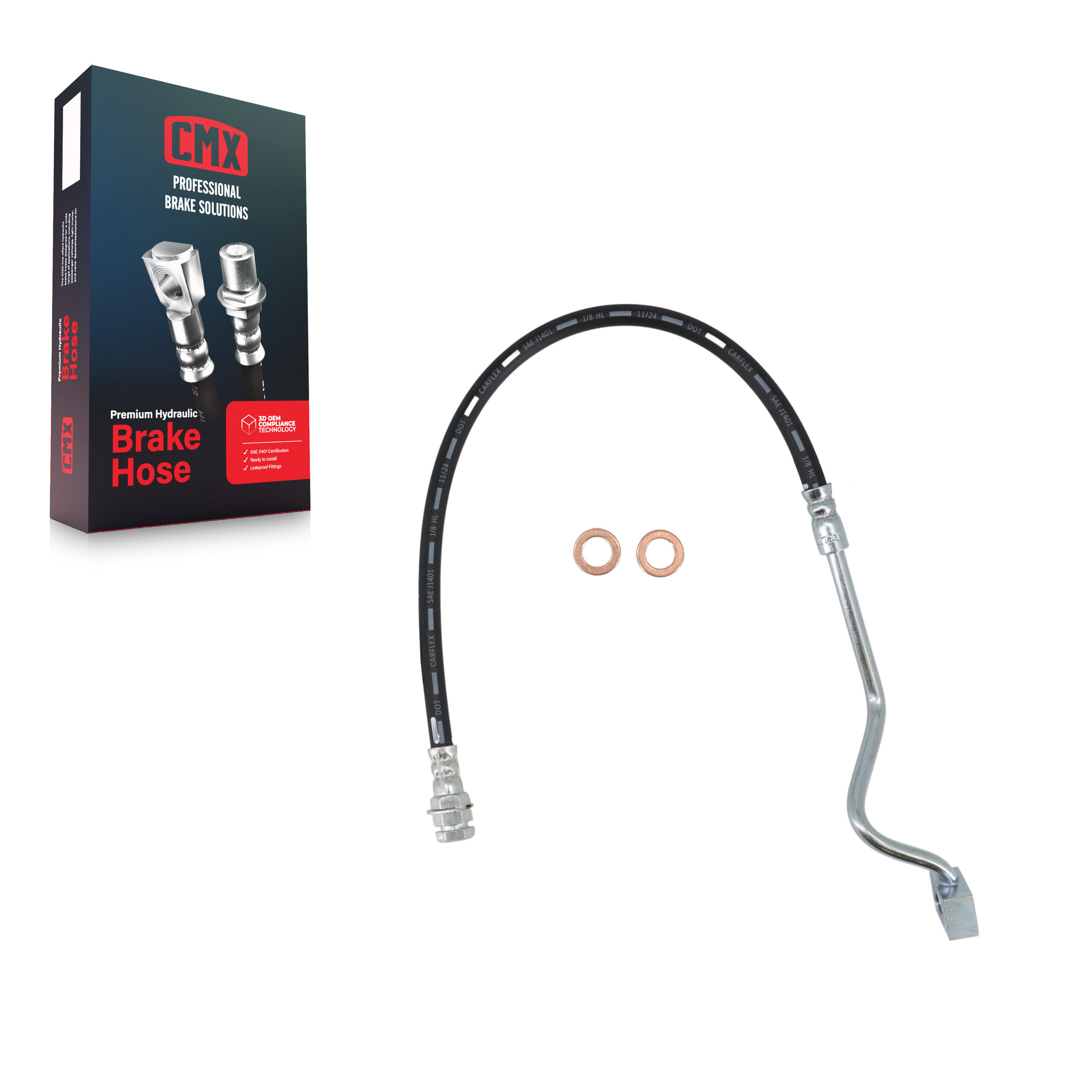 CMX - 12-H381186 - Front Right Brake Hydraulic Hose