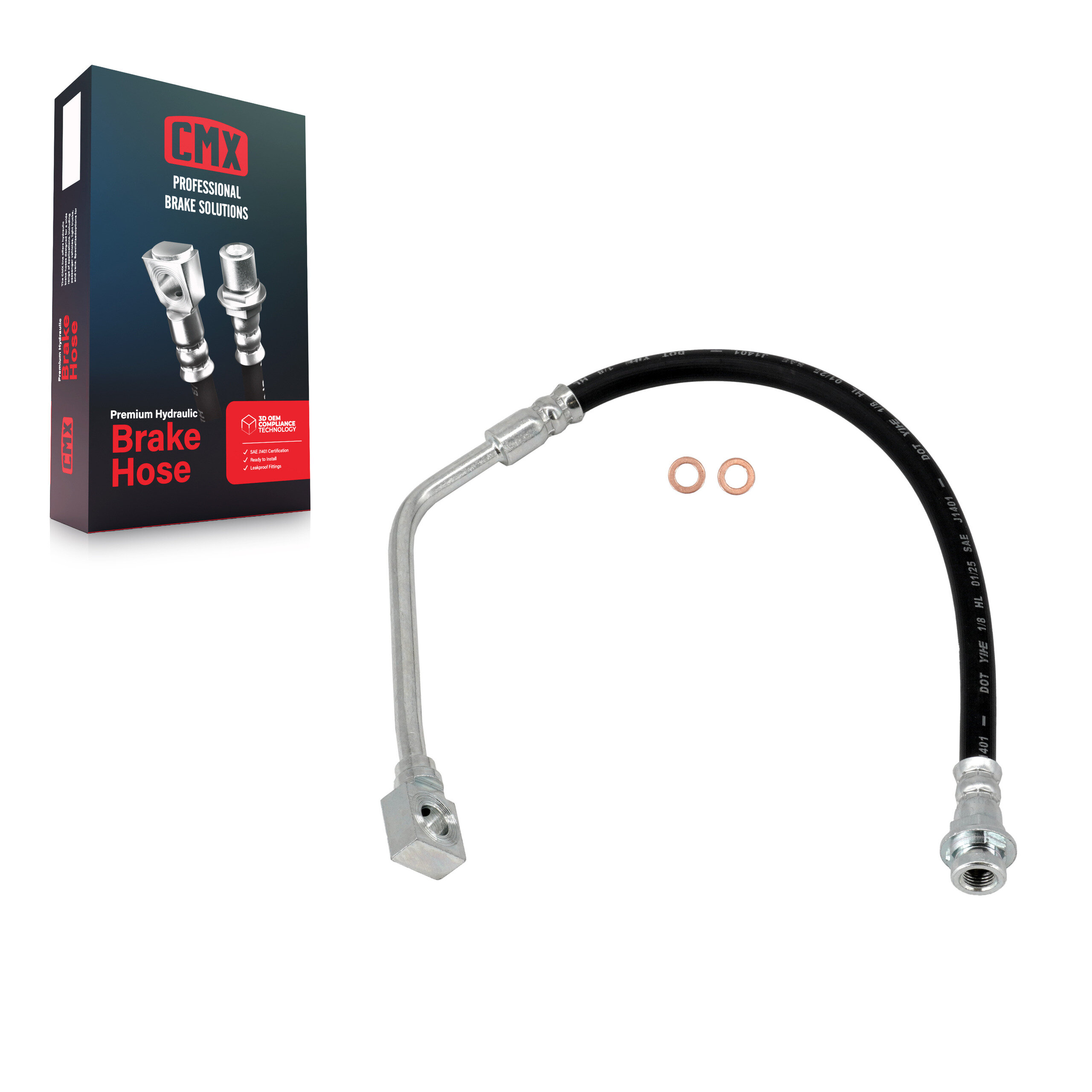 CMX - 12-H38664 - Front Left Brake Hydraulic Hose