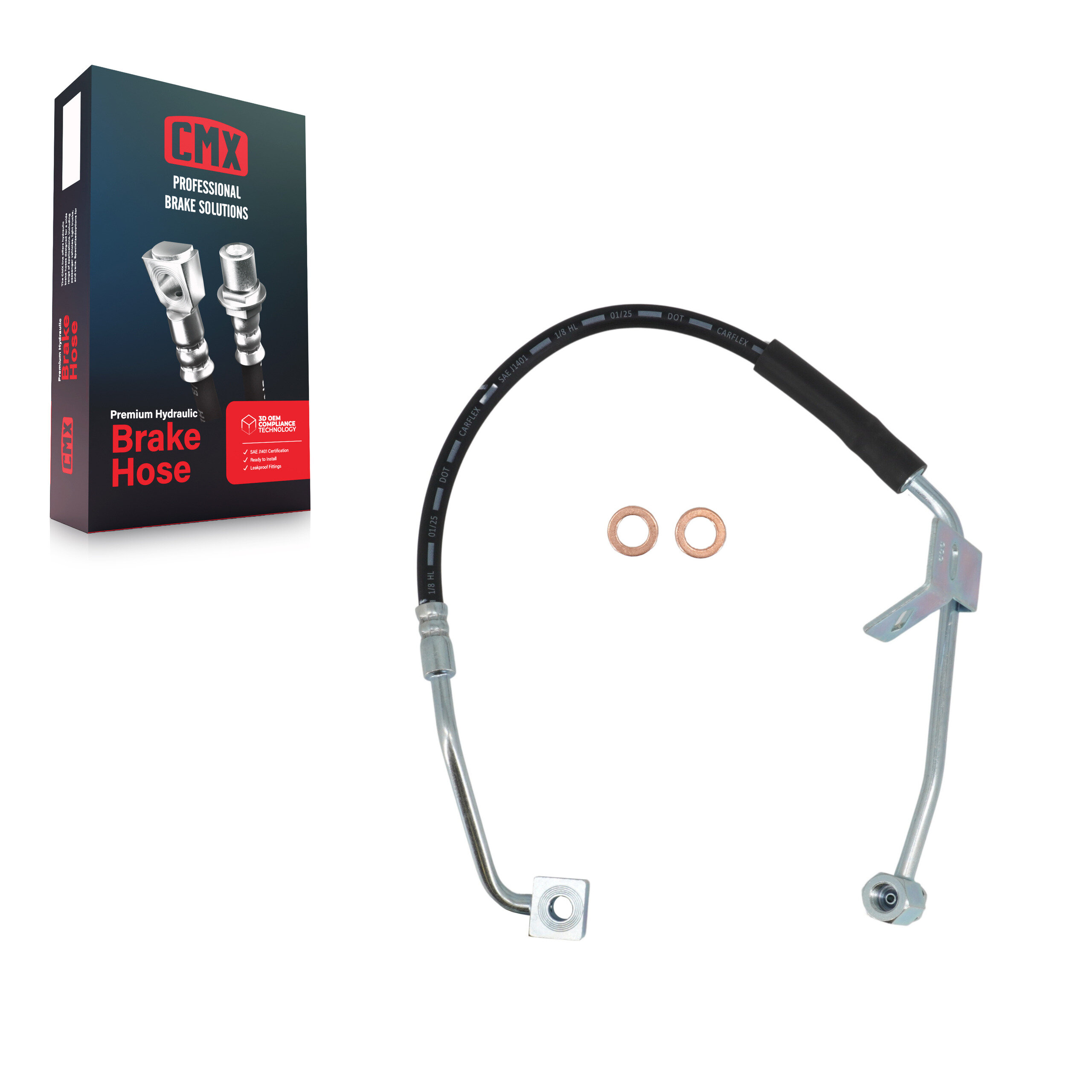 CMX - 12-H620184 - Front Left Brake Hydraulic Hose