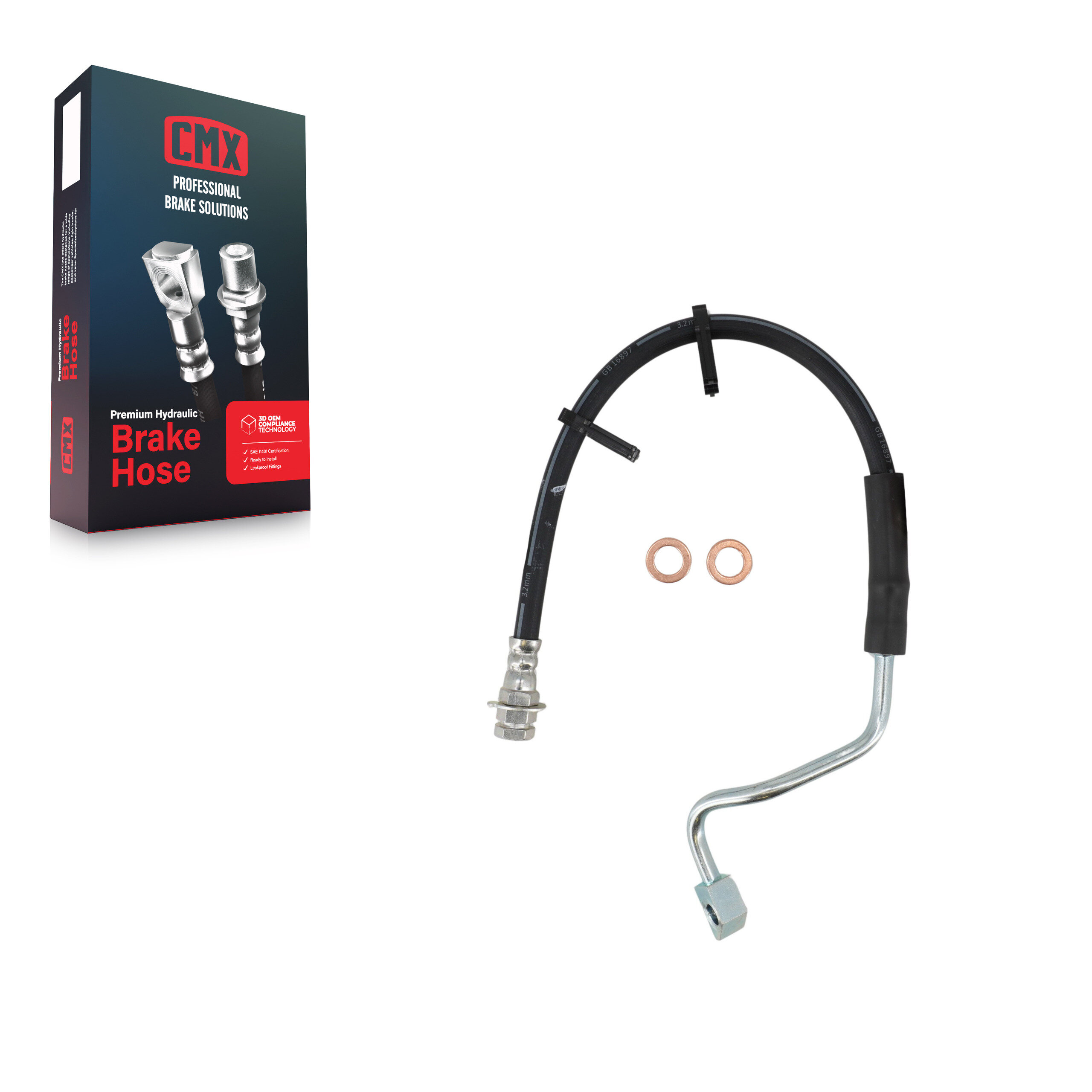CMX - 12-H620607 - Front Left Brake Hydraulic Hose