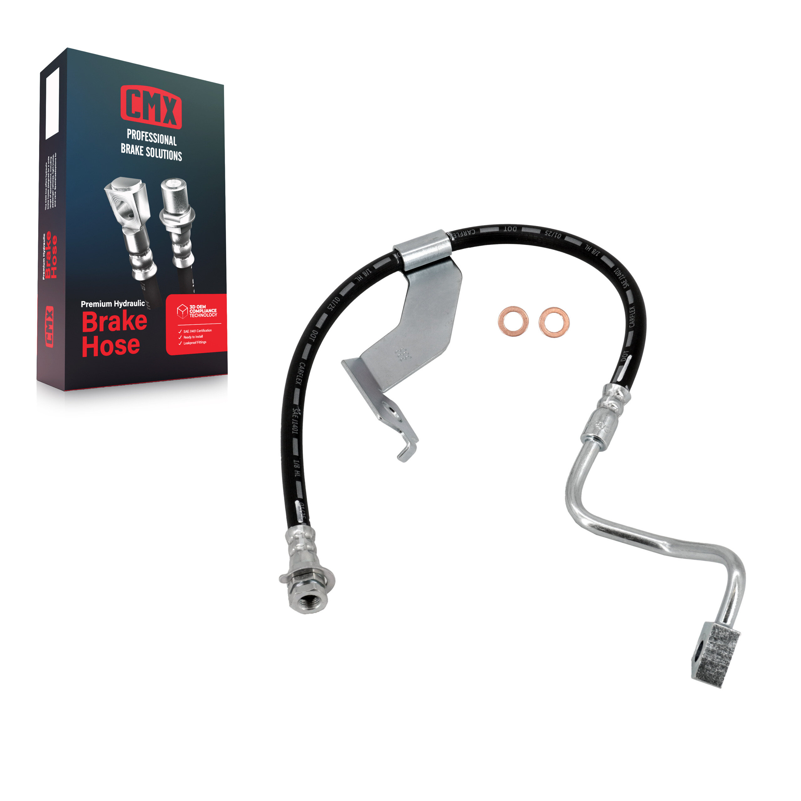 CMX - 12-H621004 - Front Left Brake Hydraulic Hose