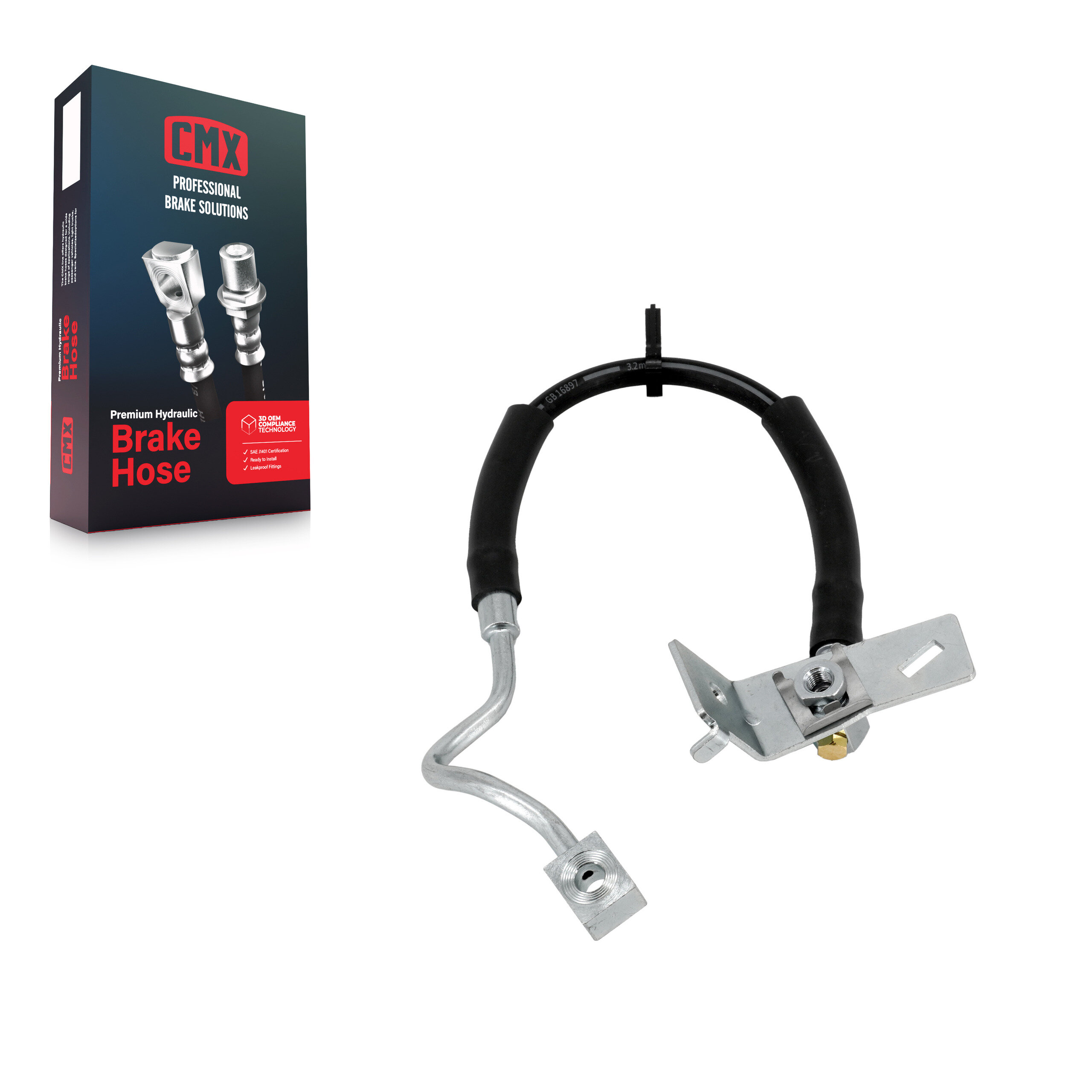 CMX - 12-H621013 - Front Left Brake Hydraulic Hose