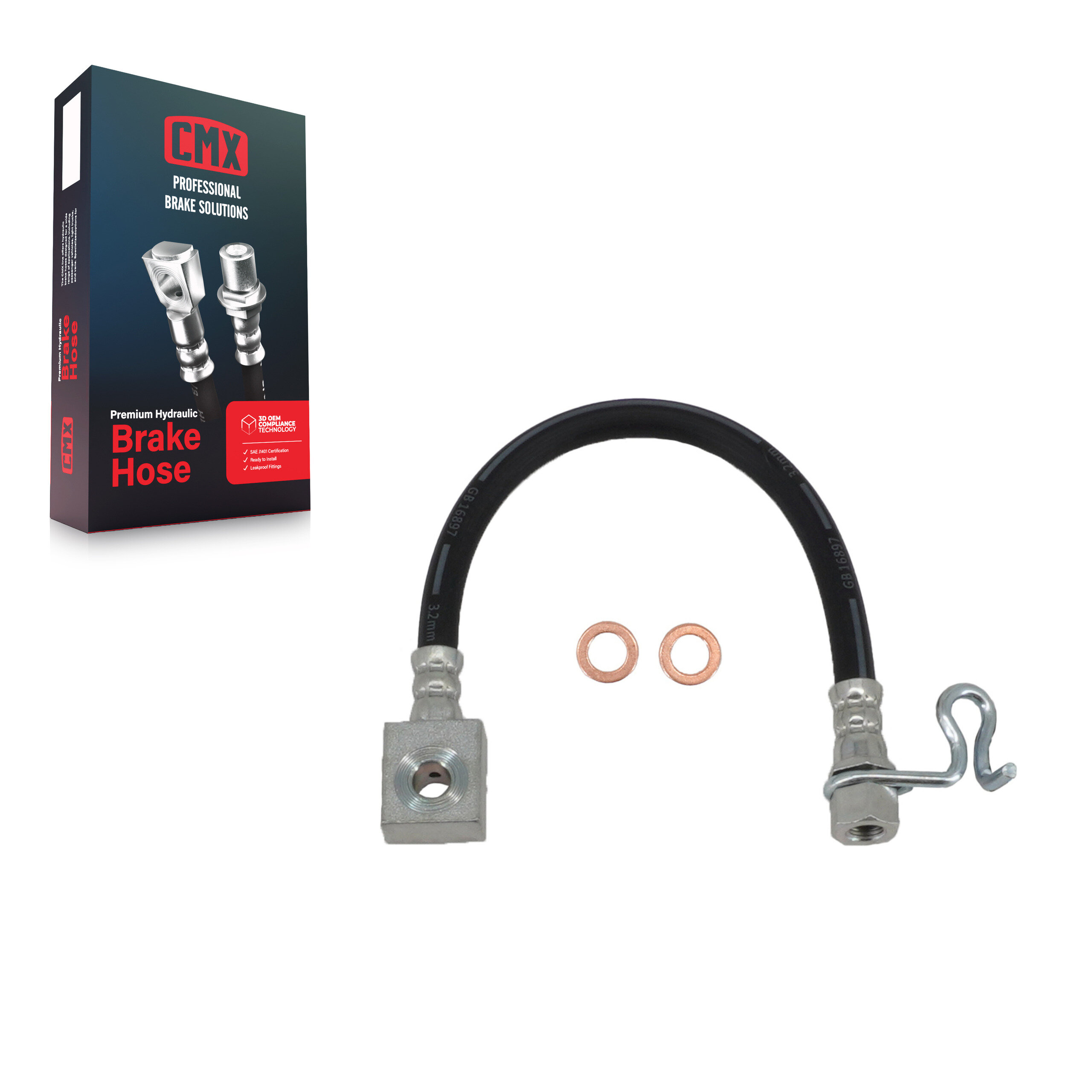 CMX - 12-H621018 - Rear Right Brake Hydraulic Hose