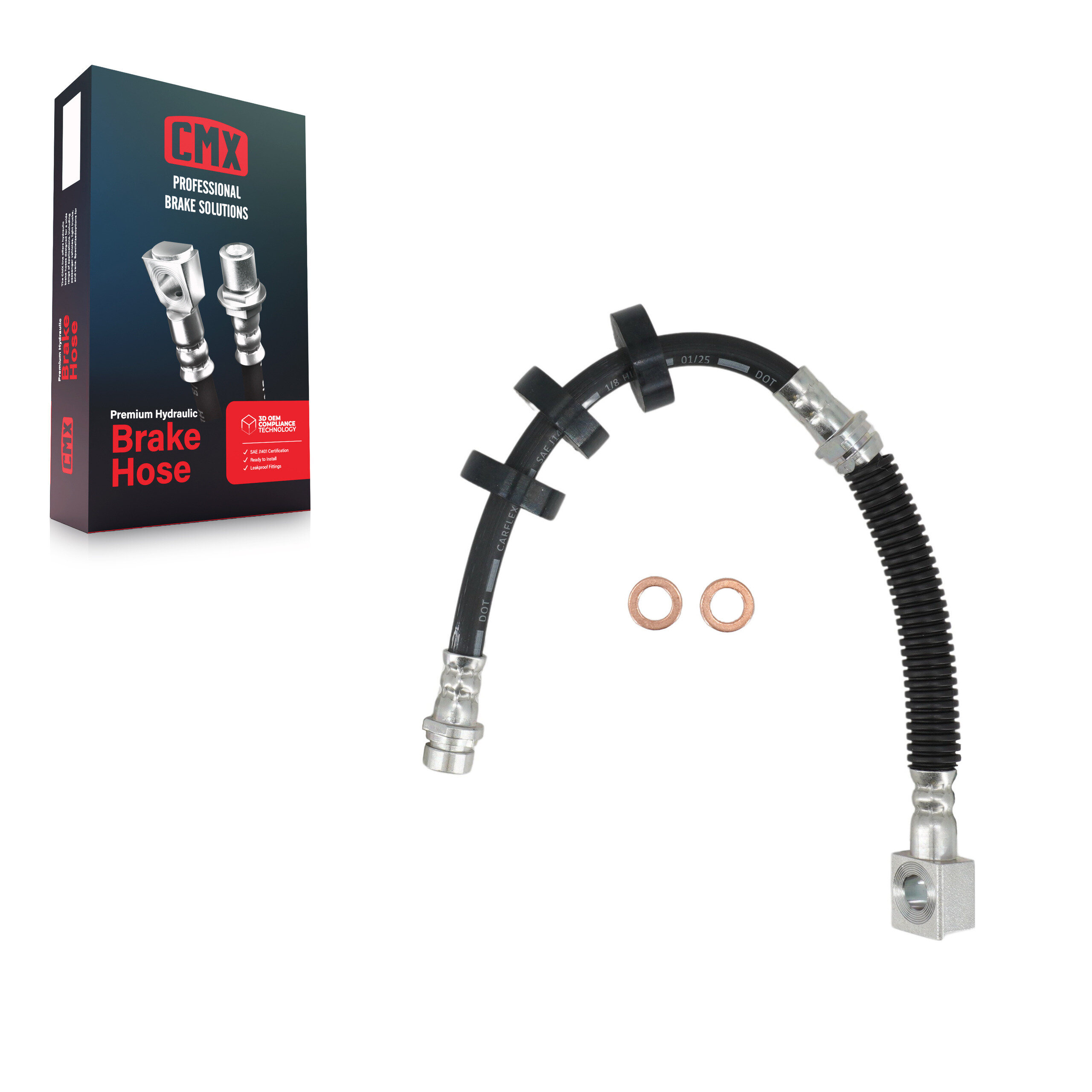 CMX - 12-H621037 - Front Right Brake Hydraulic Hose
