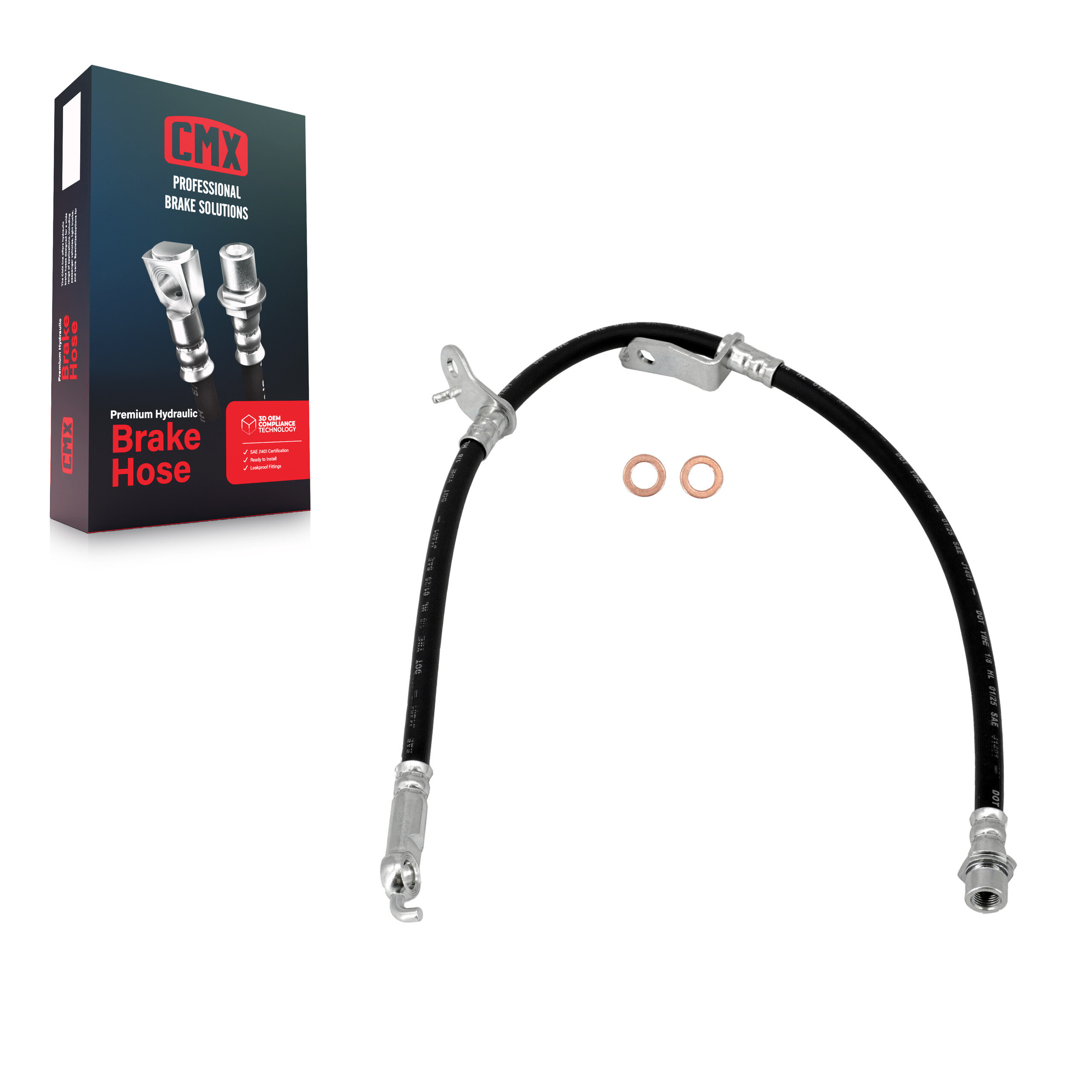 CMX - 12-H621064 - Front Right Brake Hydraulic Hose