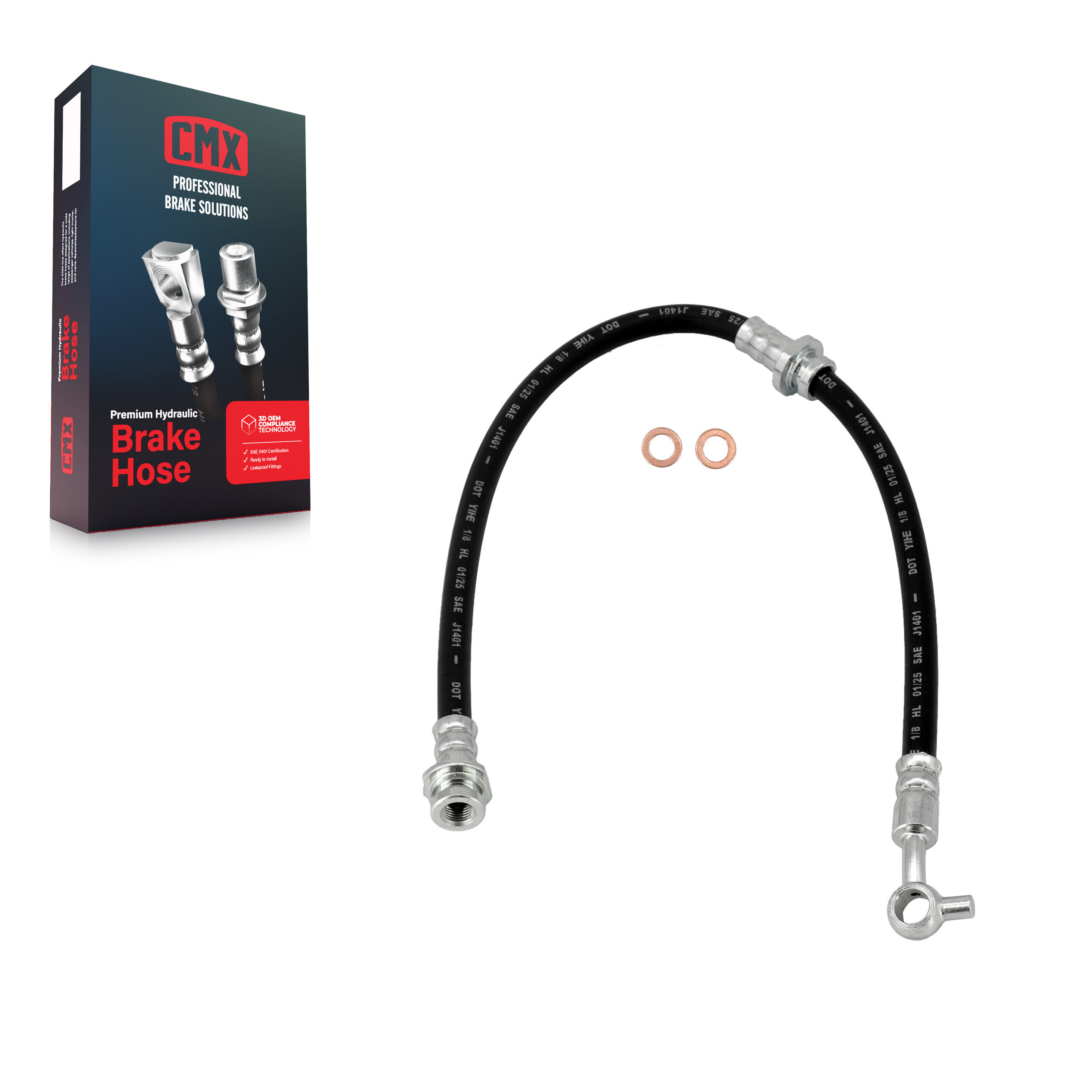 CMX - 12-H621098 - Front Left Brake Hydraulic Hose