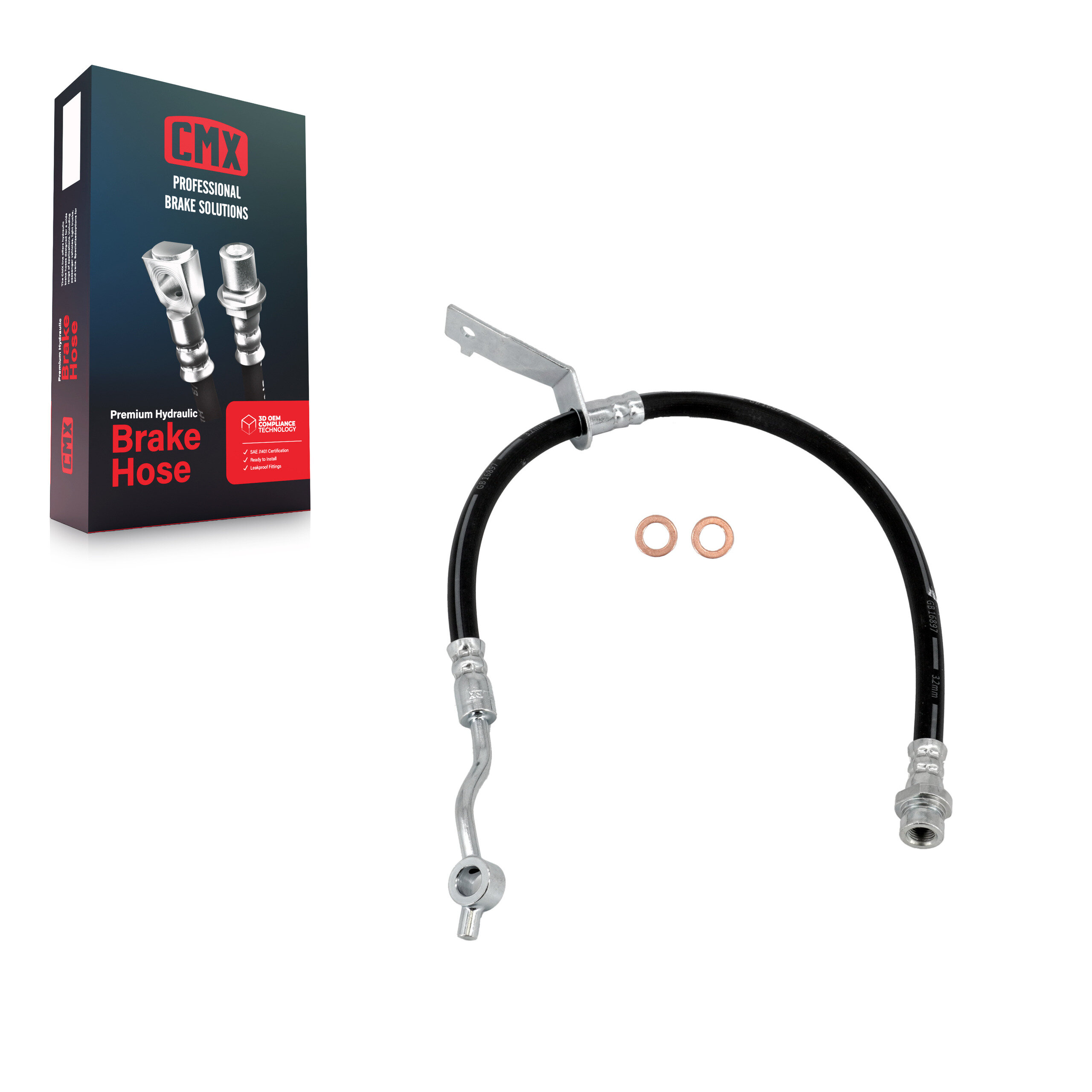 CMX - 12-H621348 - Front Left Brake Hydraulic Hose