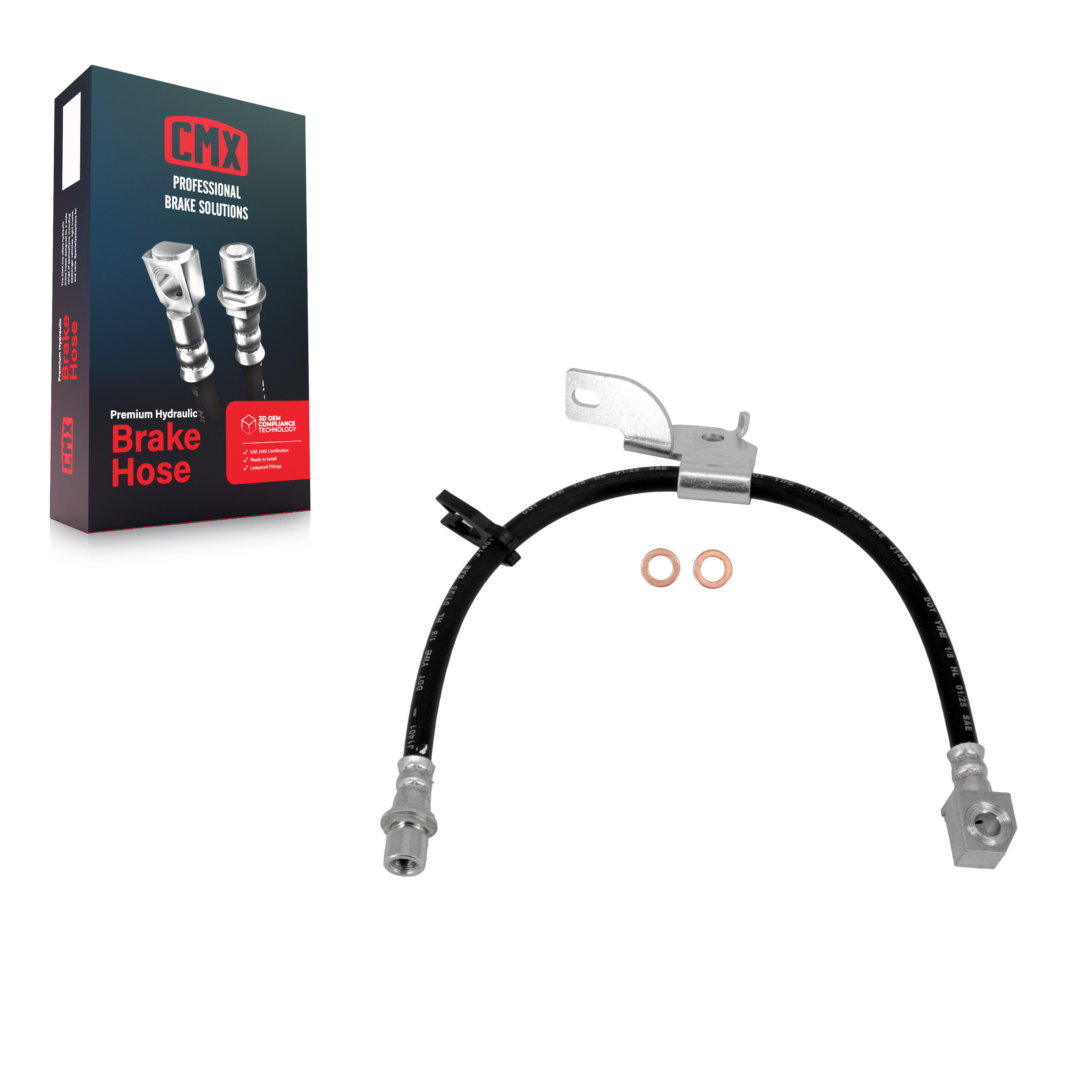 CMX - 12-H621458 - Front Left Brake Hydraulic Hose