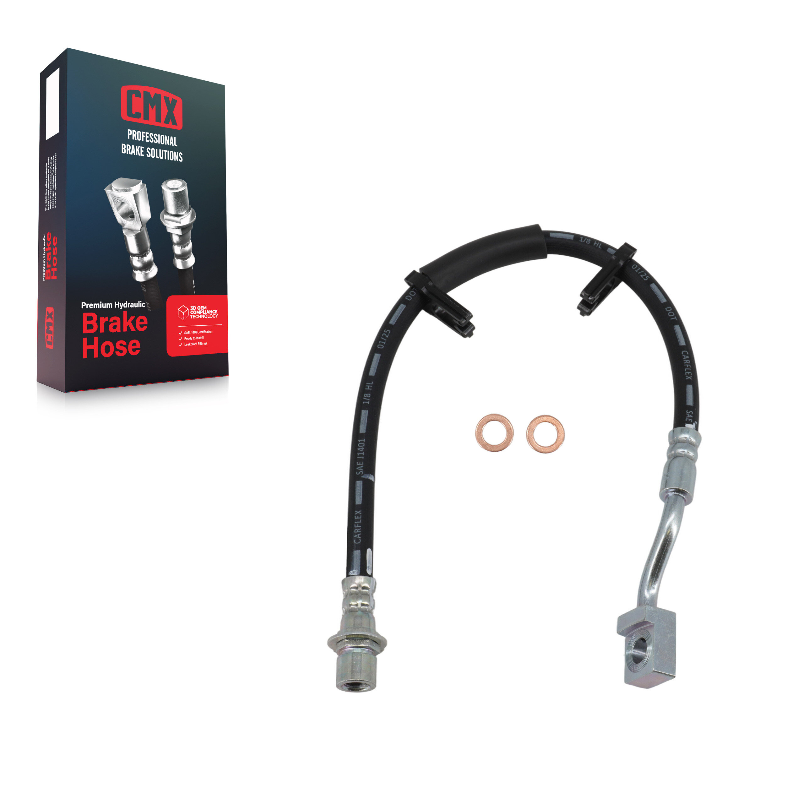 CMX - 12-H621756 - Front Left Brake Hydraulic Hose