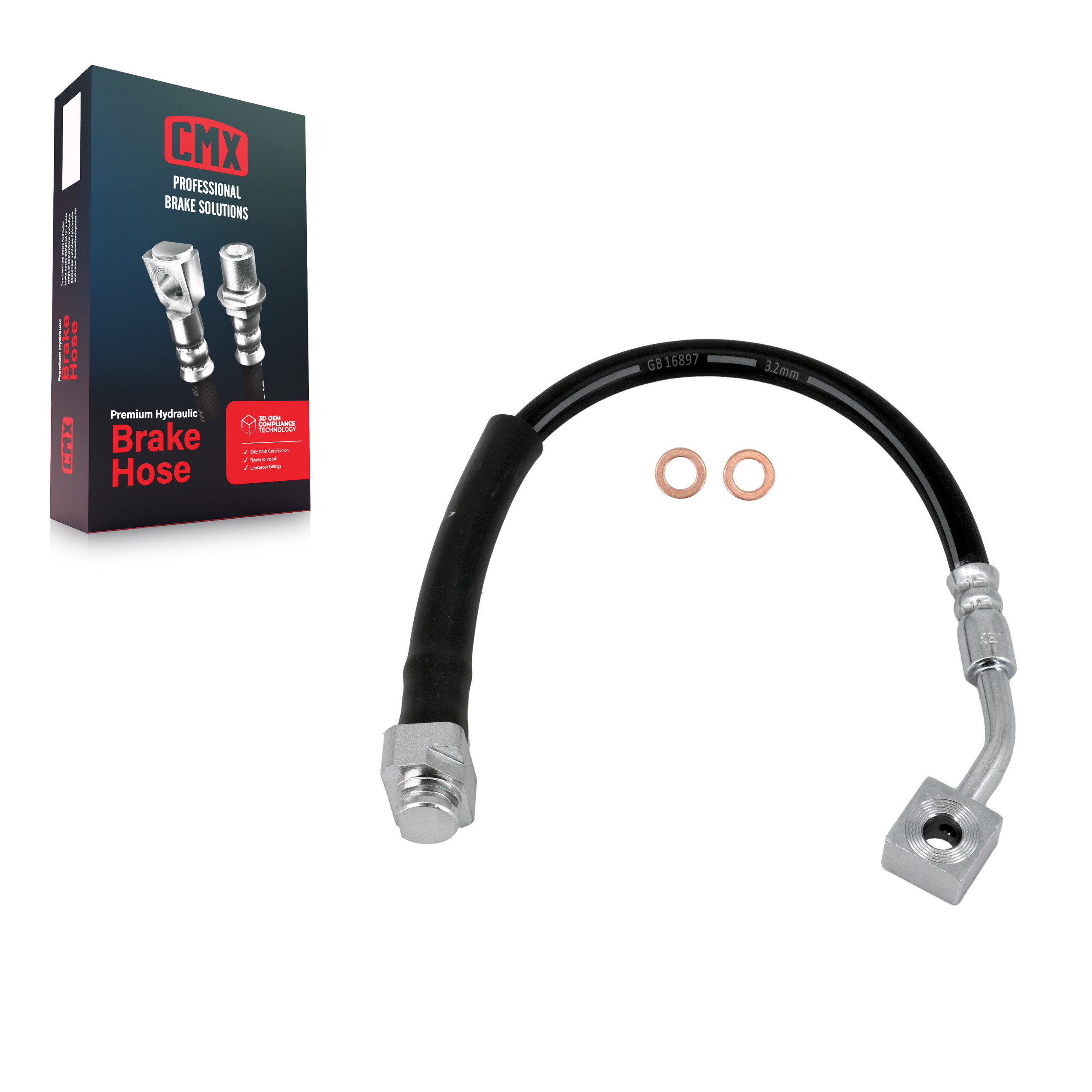 CMX - 12-H621819 - Front Left Brake Hydraulic Hose