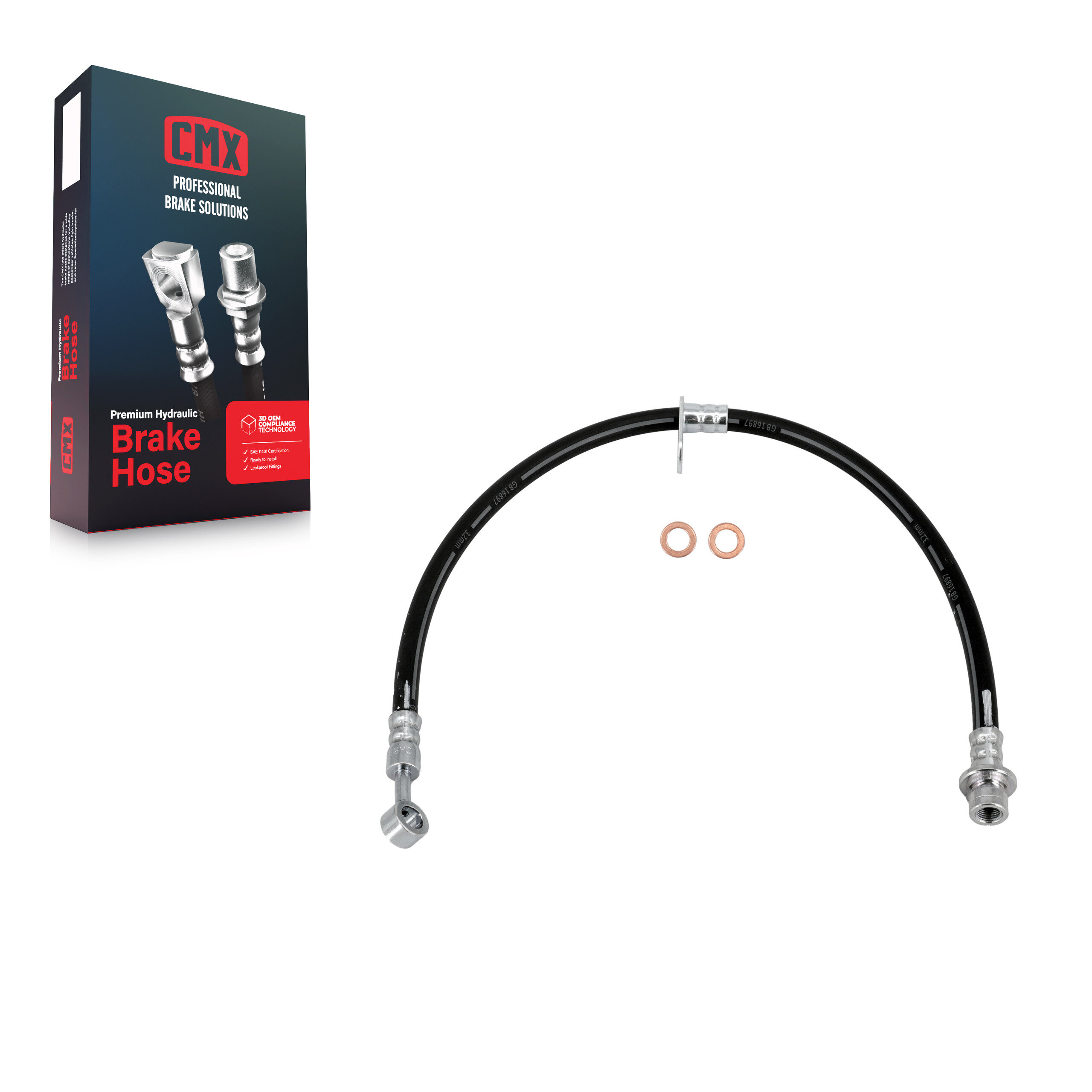 CMX - 12-H621896 - Front Right Brake Hydraulic Hose