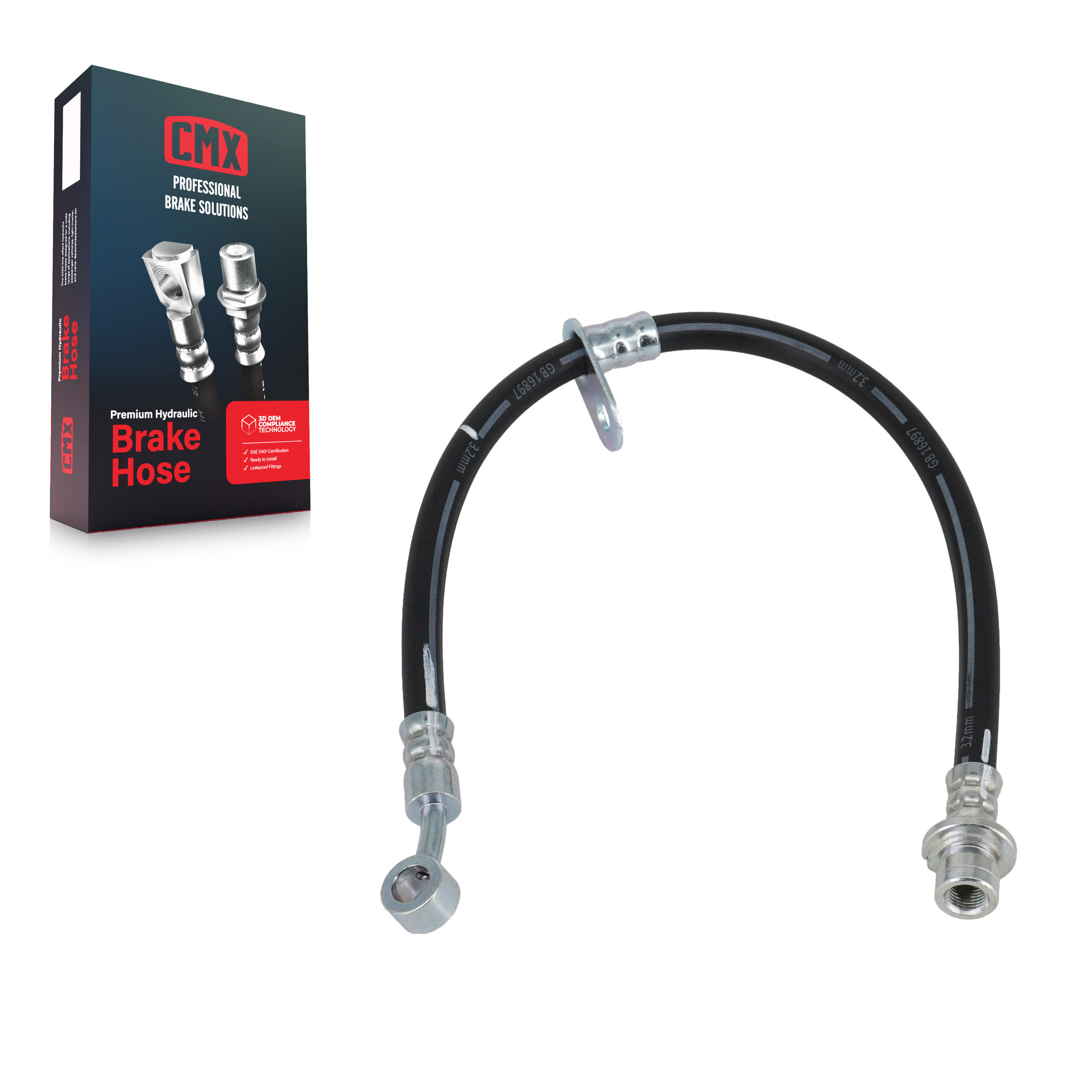 CMX - 12-H621918 - Front Left Brake Hydraulic Hose