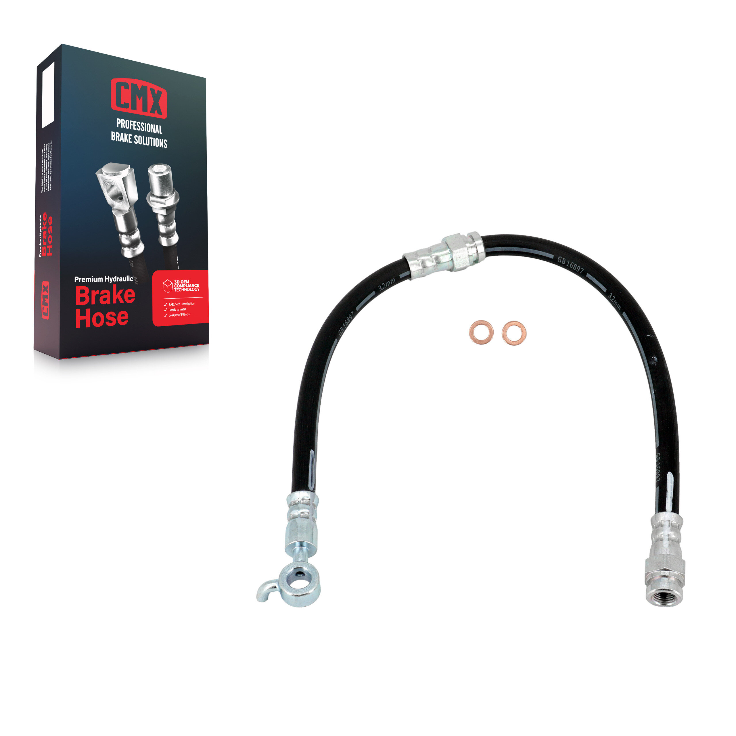 CMX - 12-H622200 - Front Left Brake Hydraulic Hose