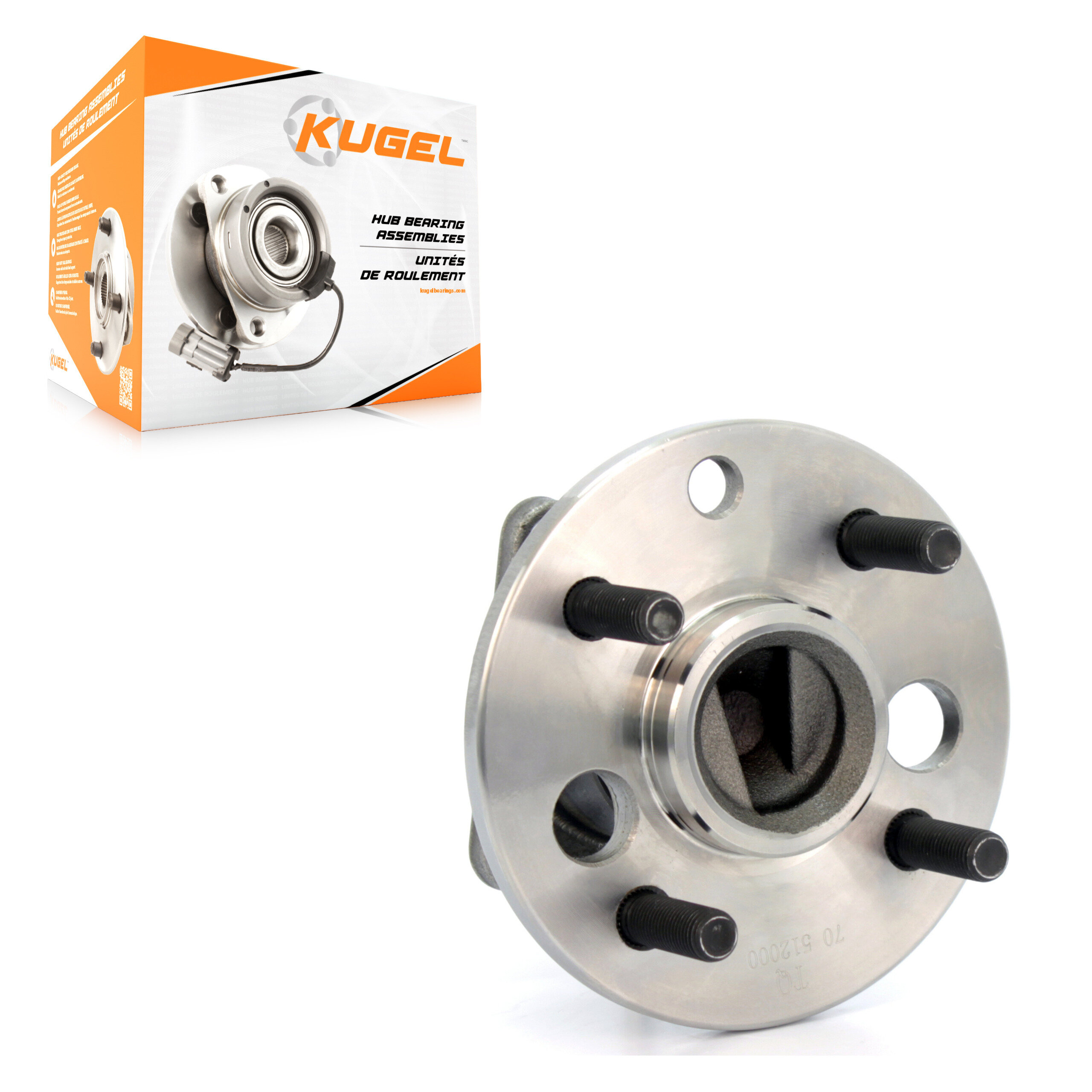 Kugel - 70-512000 - Rear Wheel Bearing and Hub Assembly