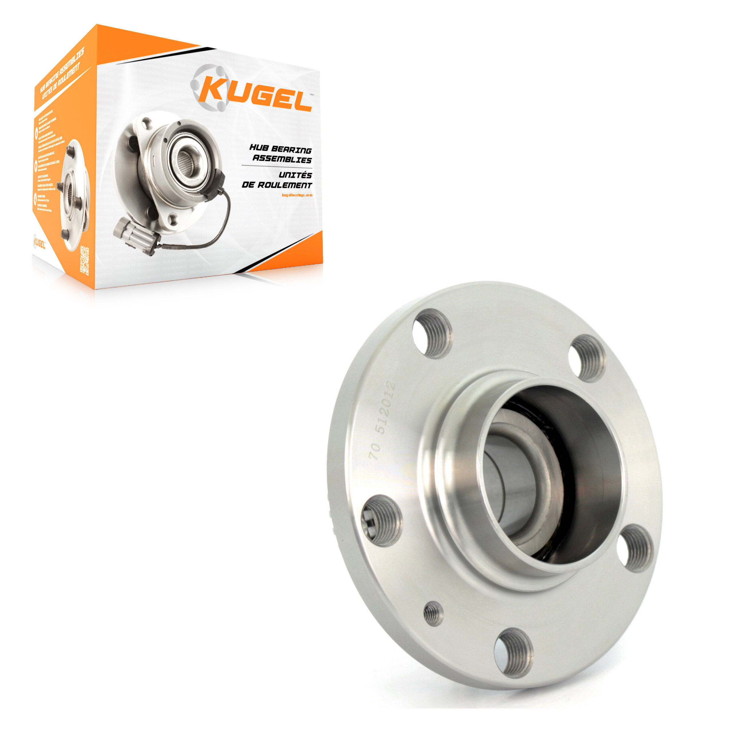 Kugel - 70-512012 - Rear Wheel Bearing and Hub Assembly