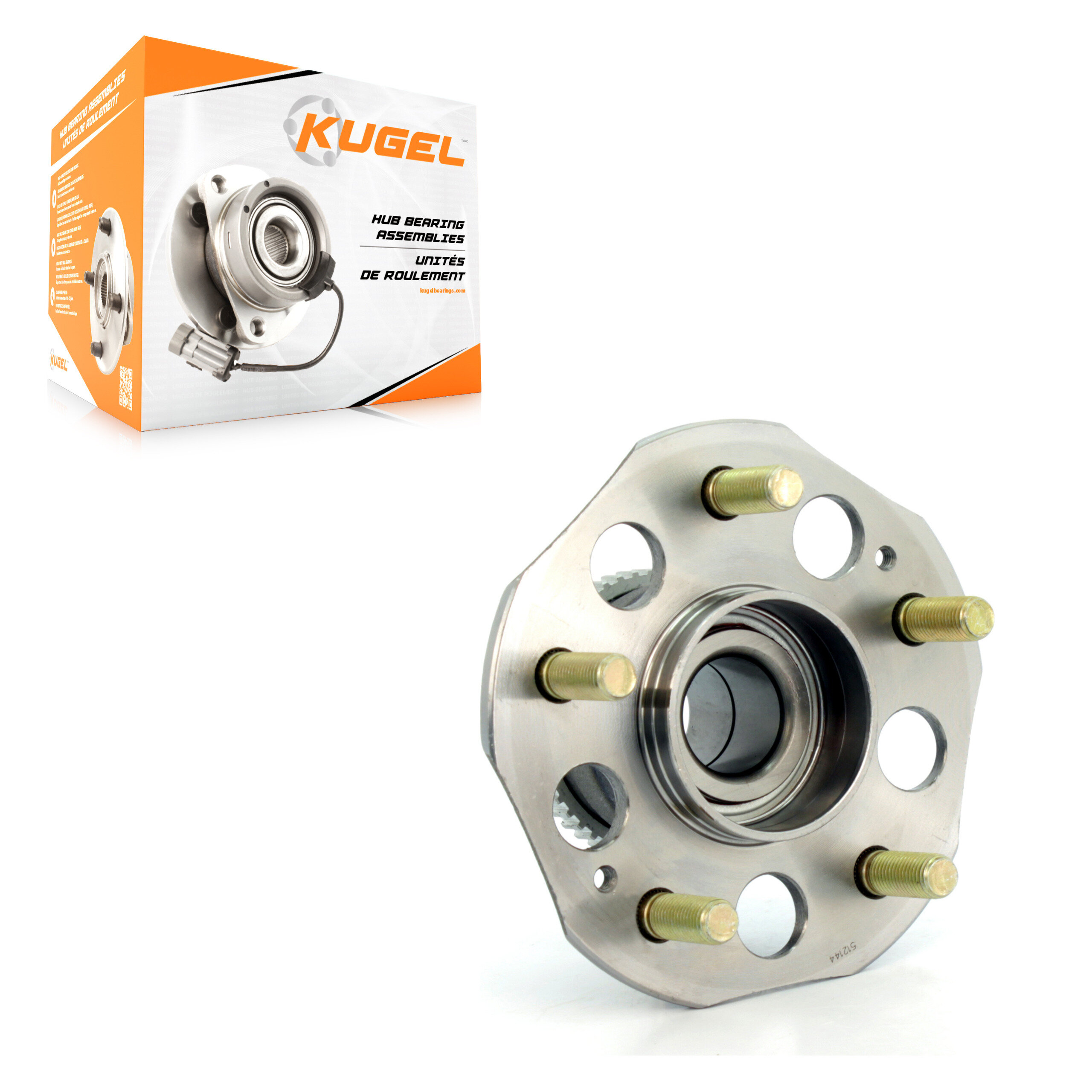 Kugel - 70-512144 - Rear Wheel Bearing and Hub Assembly