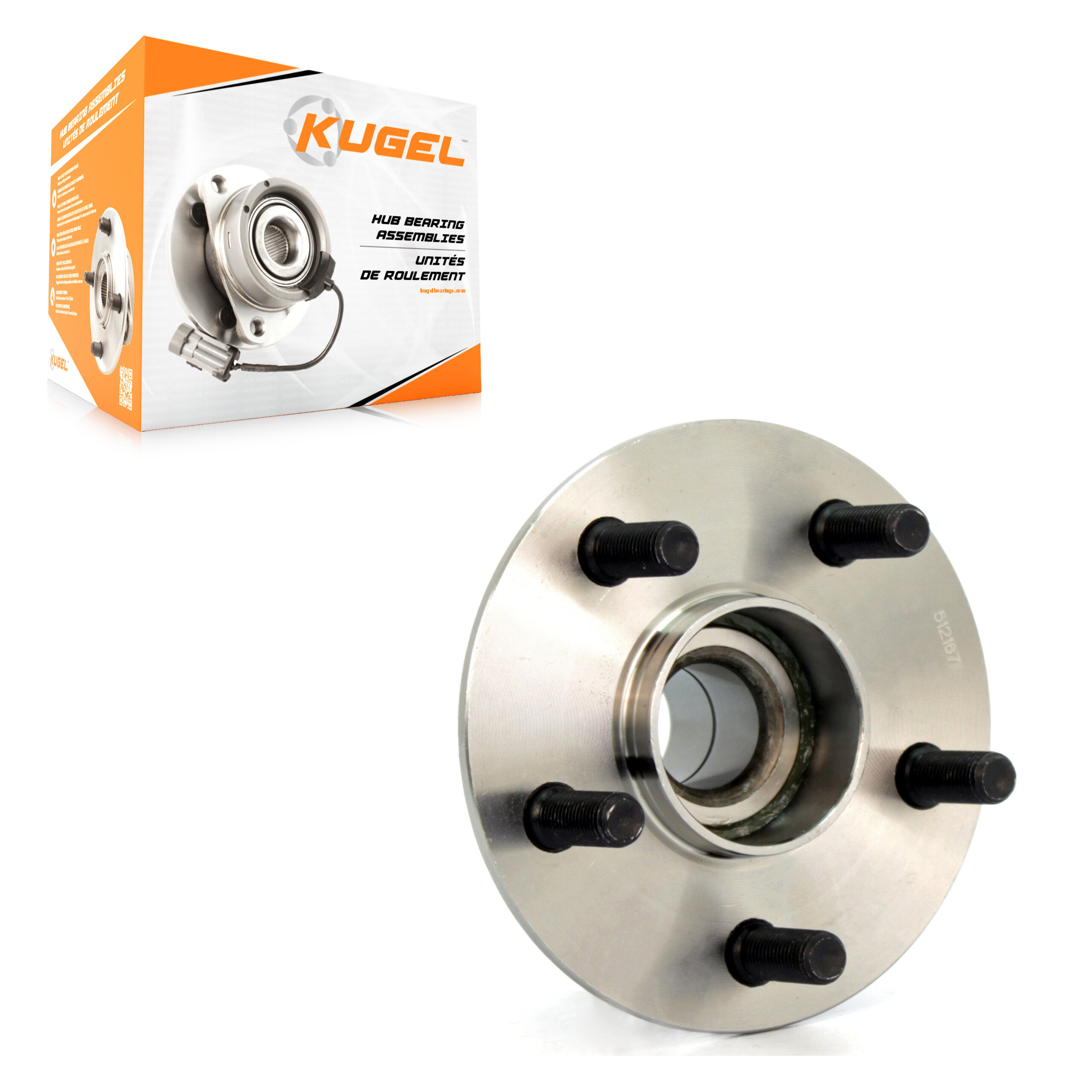 Kugel - 70-512167 - Rear Wheel Bearing and Hub Assembly