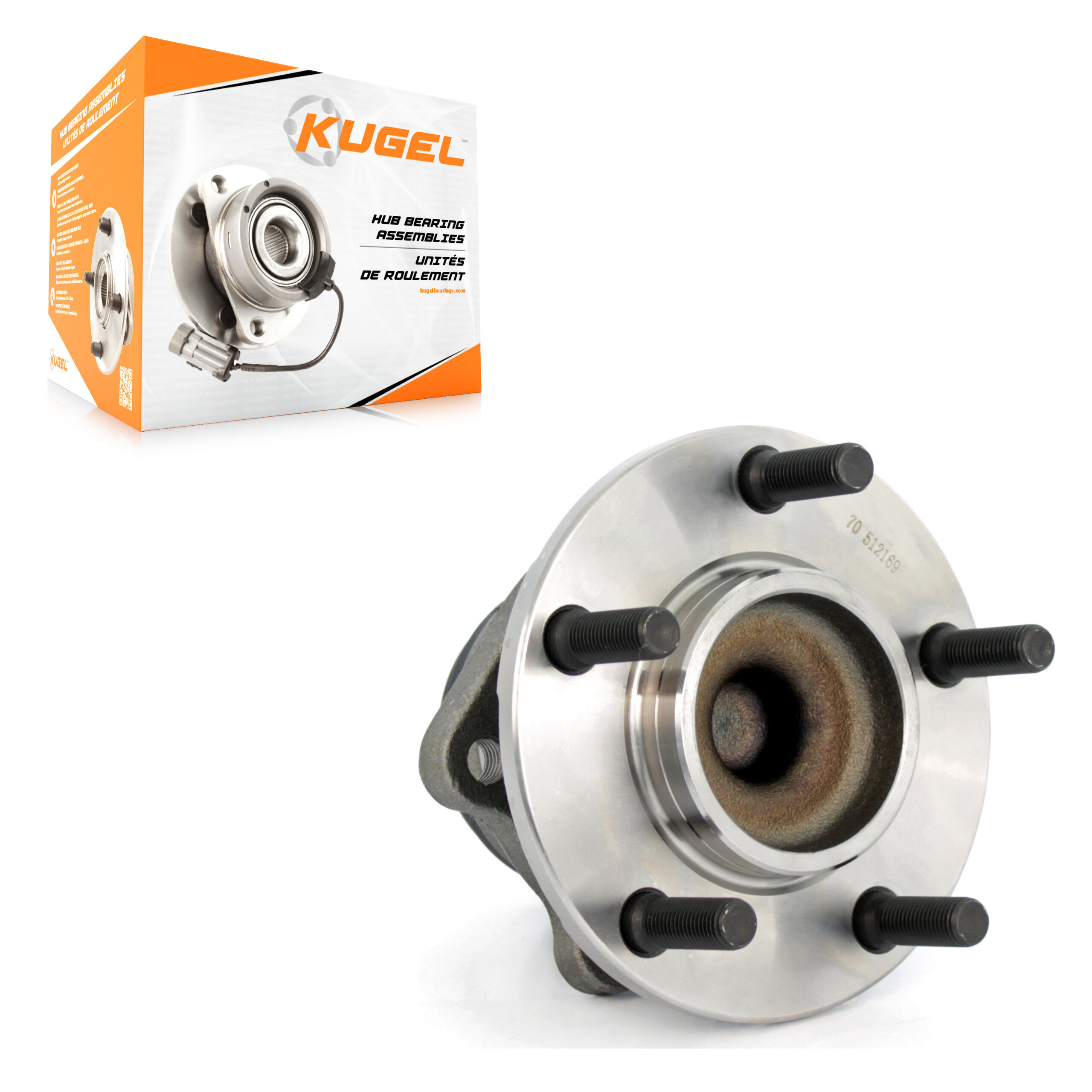 Kugel - 70-512169 - Rear Wheel Bearing and Hub Assembly