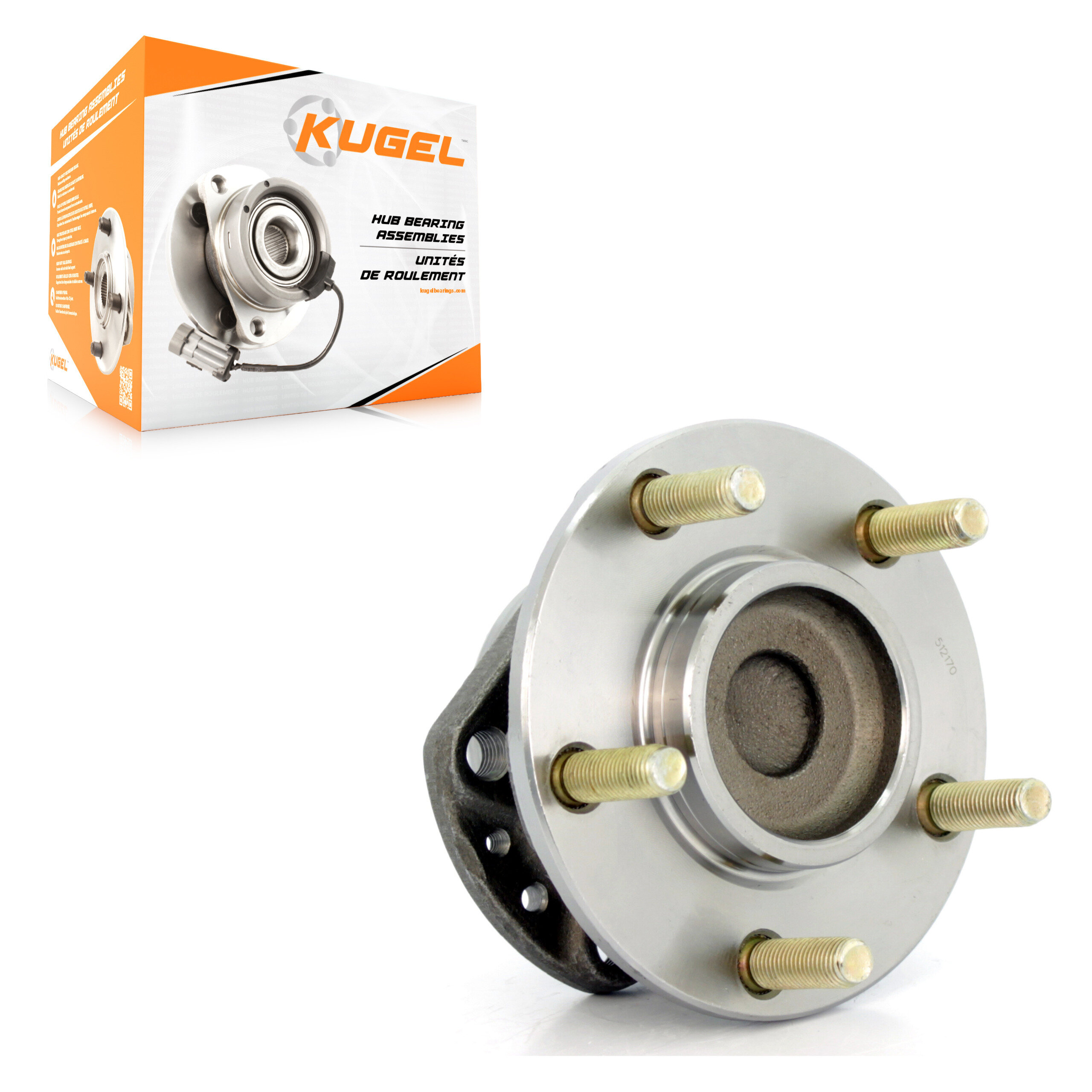 Kugel - 70-512170 - Rear Wheel Bearing and Hub Assembly