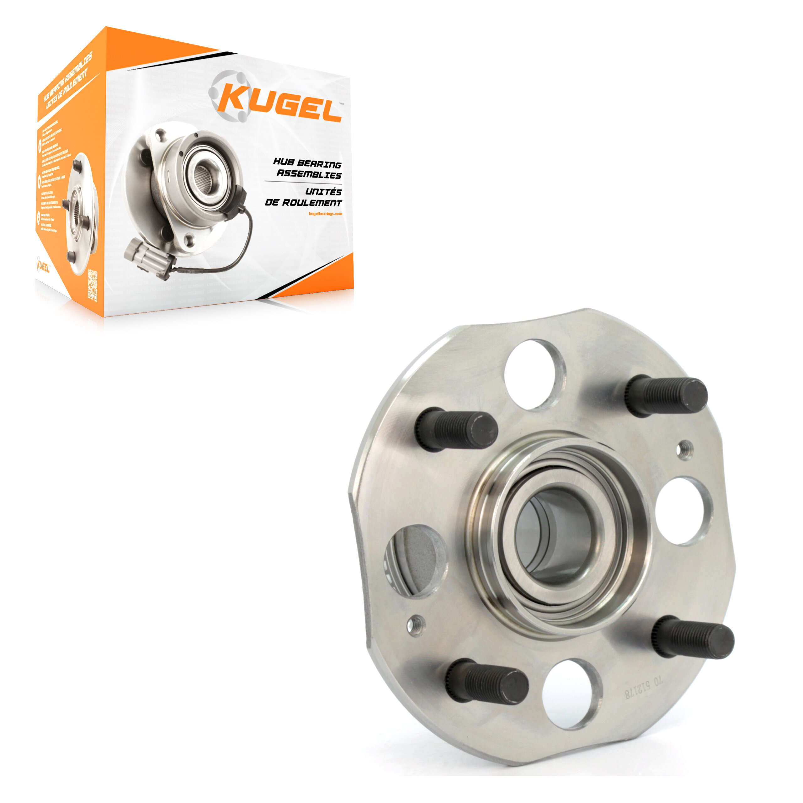 Kugel - 70-512178 - Rear Wheel Bearing and Hub Assembly
