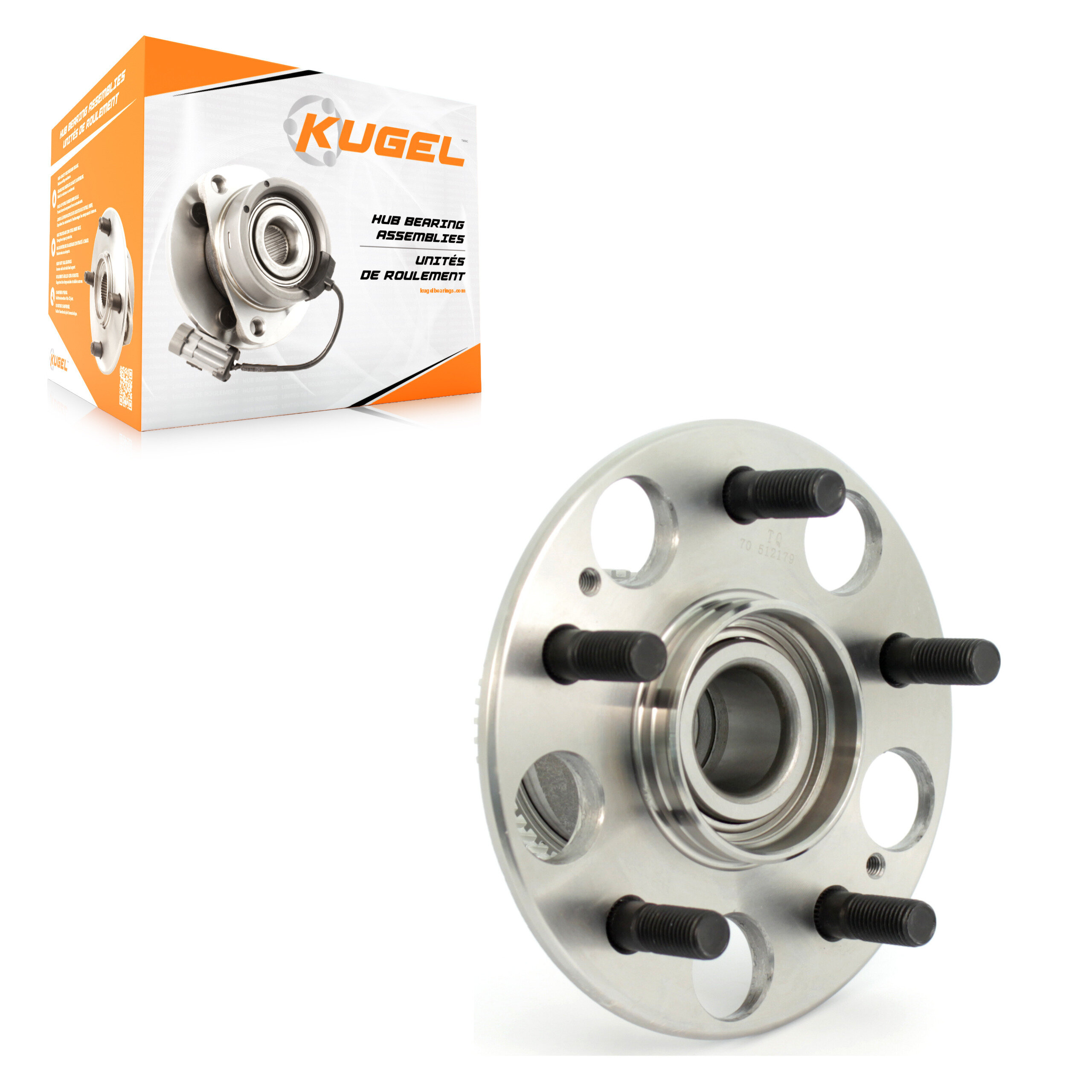 Kugel - 70-512179 - Rear Wheel Bearing and Hub Assembly