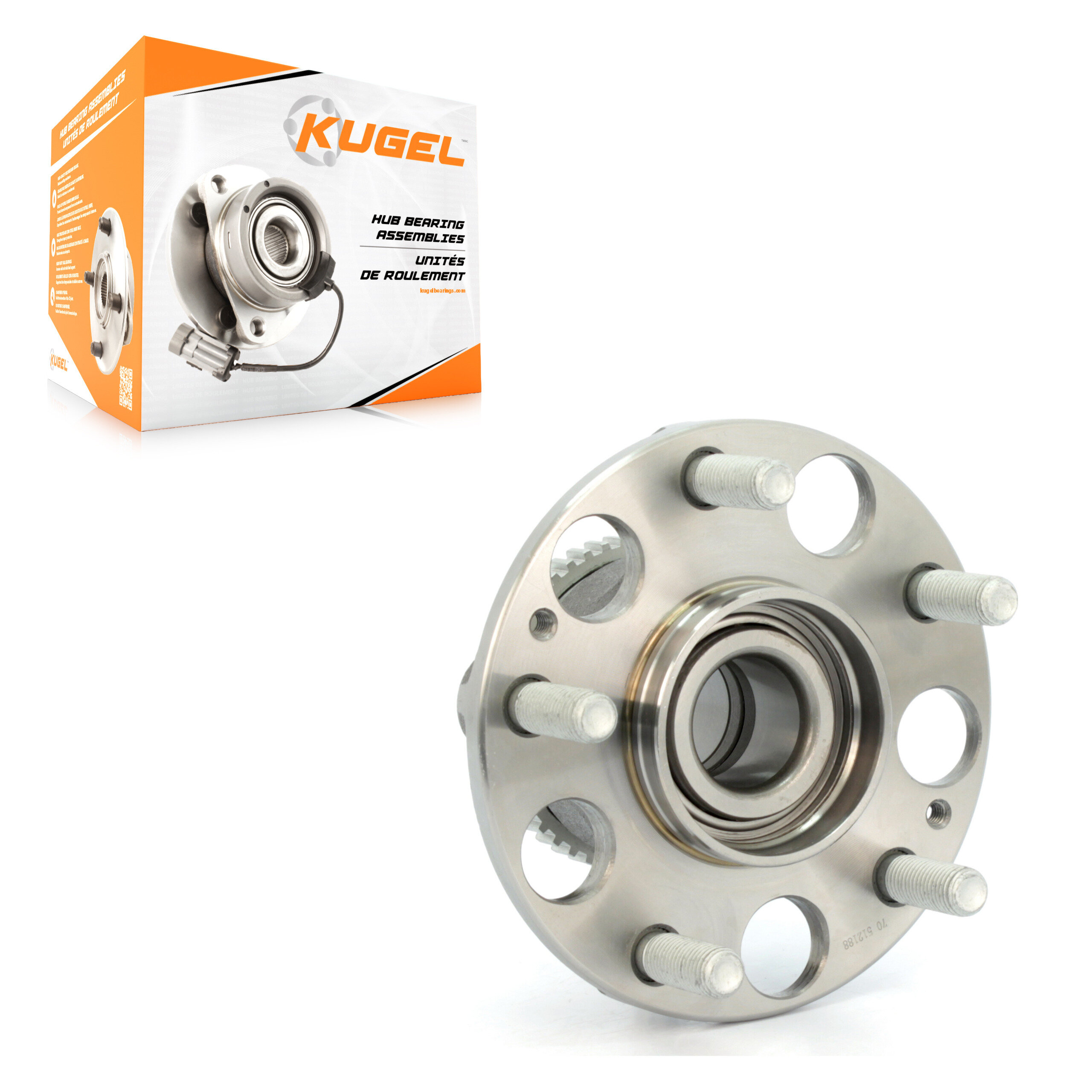 Kugel - 70-512188 - Rear Wheel Bearing and Hub Assembly