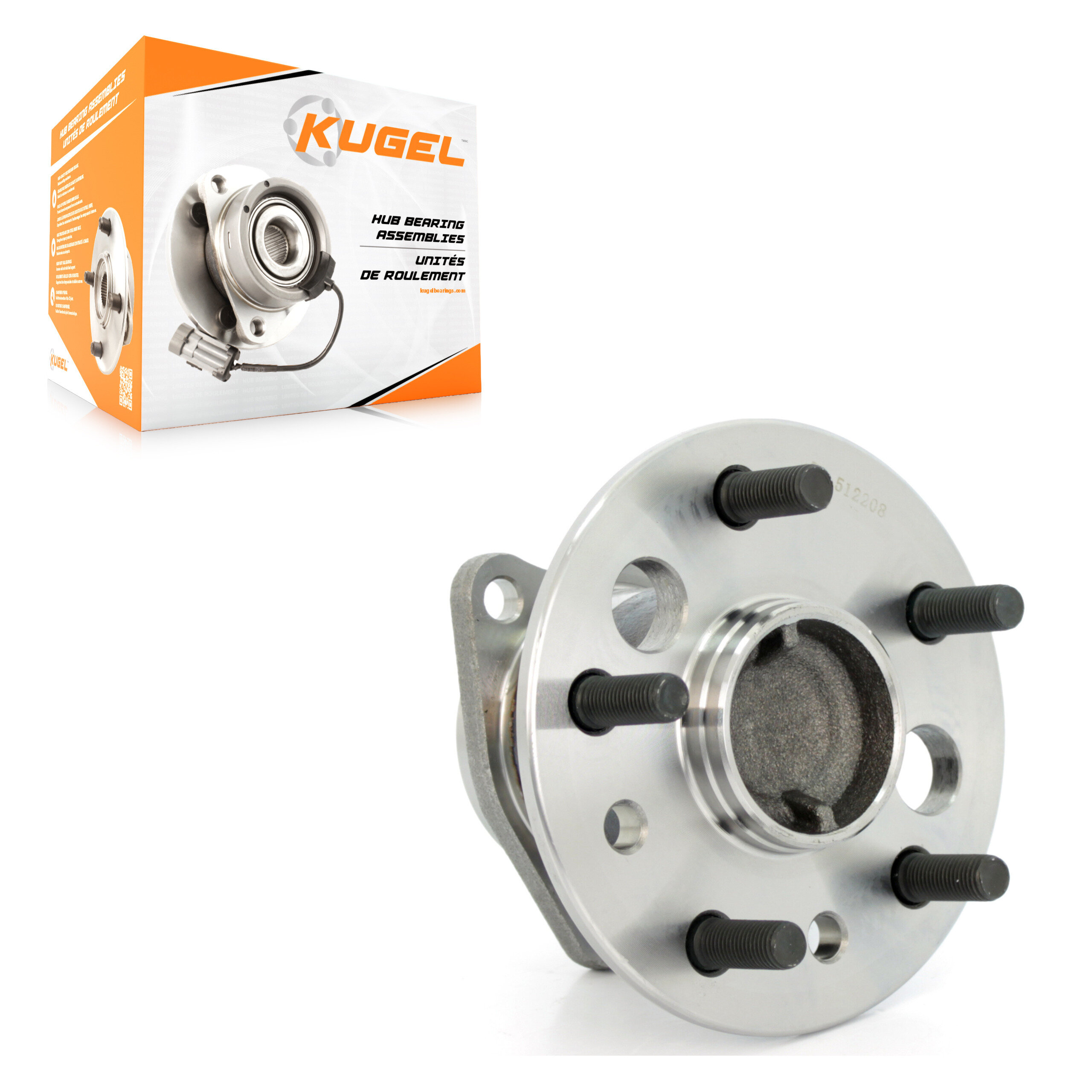 Kugel - 70-512208 - Rear Wheel Bearing and Hub Assembly