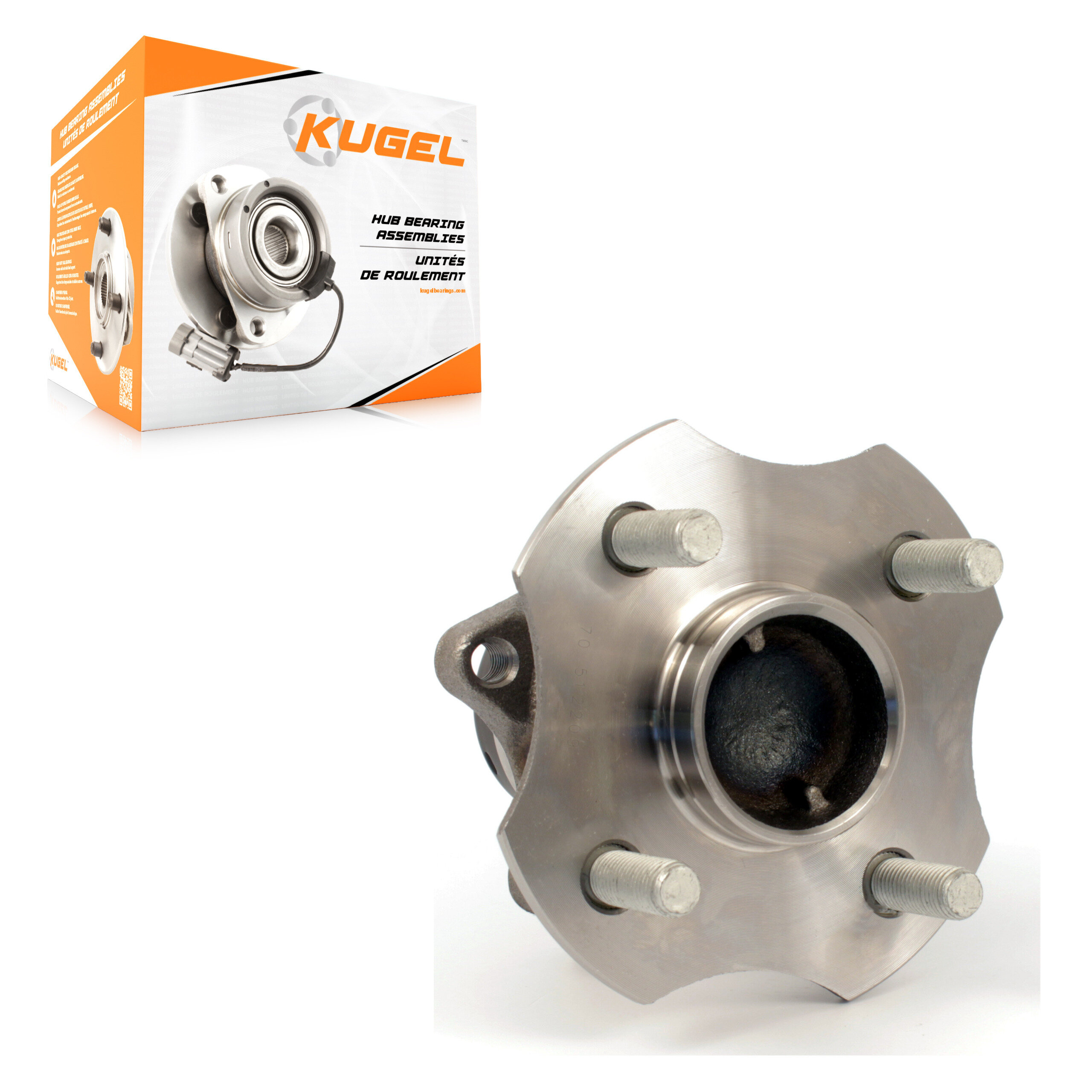 Kugel - 70-512209 - Rear Wheel Bearing and Hub Assembly
