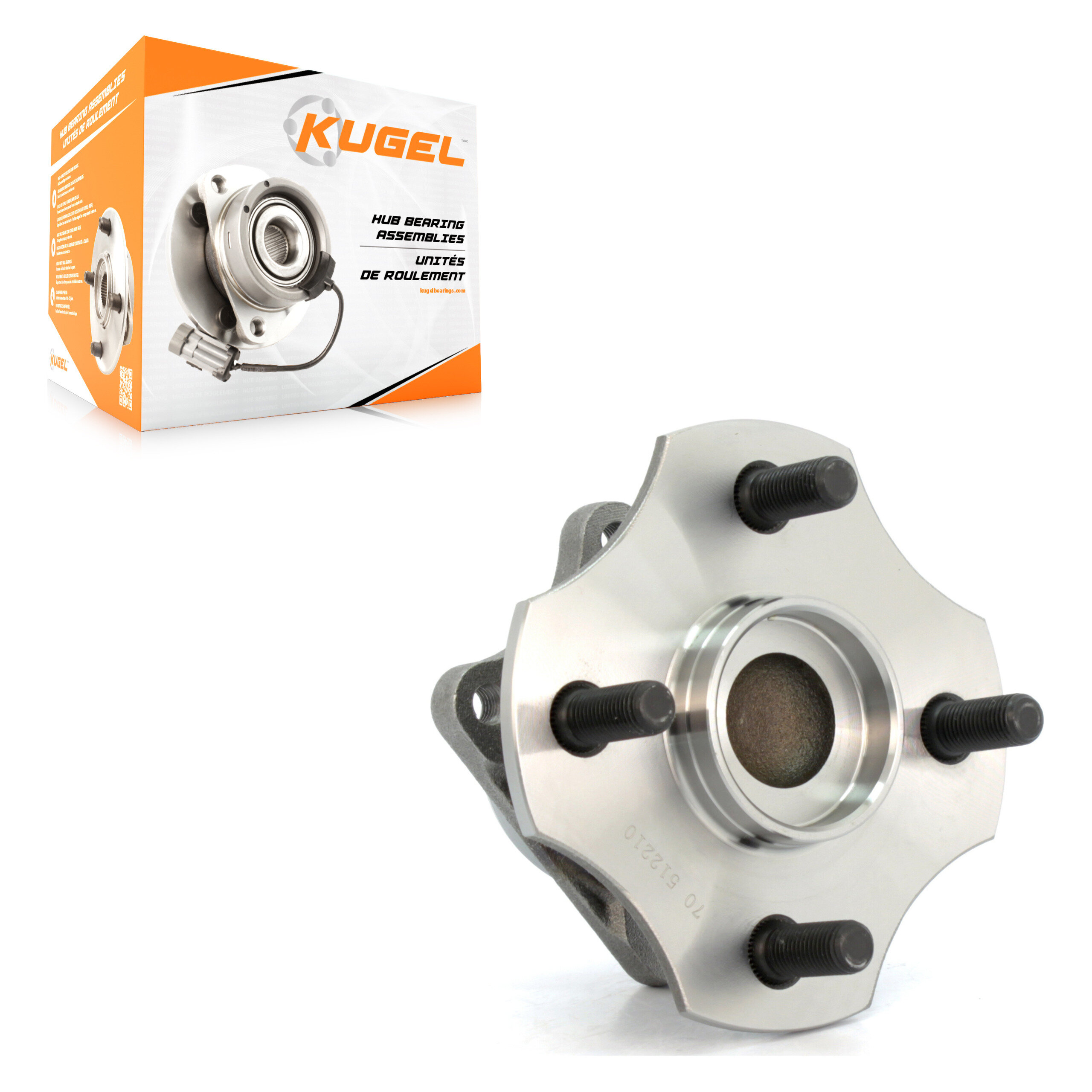 Kugel - 70-512210 - Rear Wheel Bearing and Hub Assembly