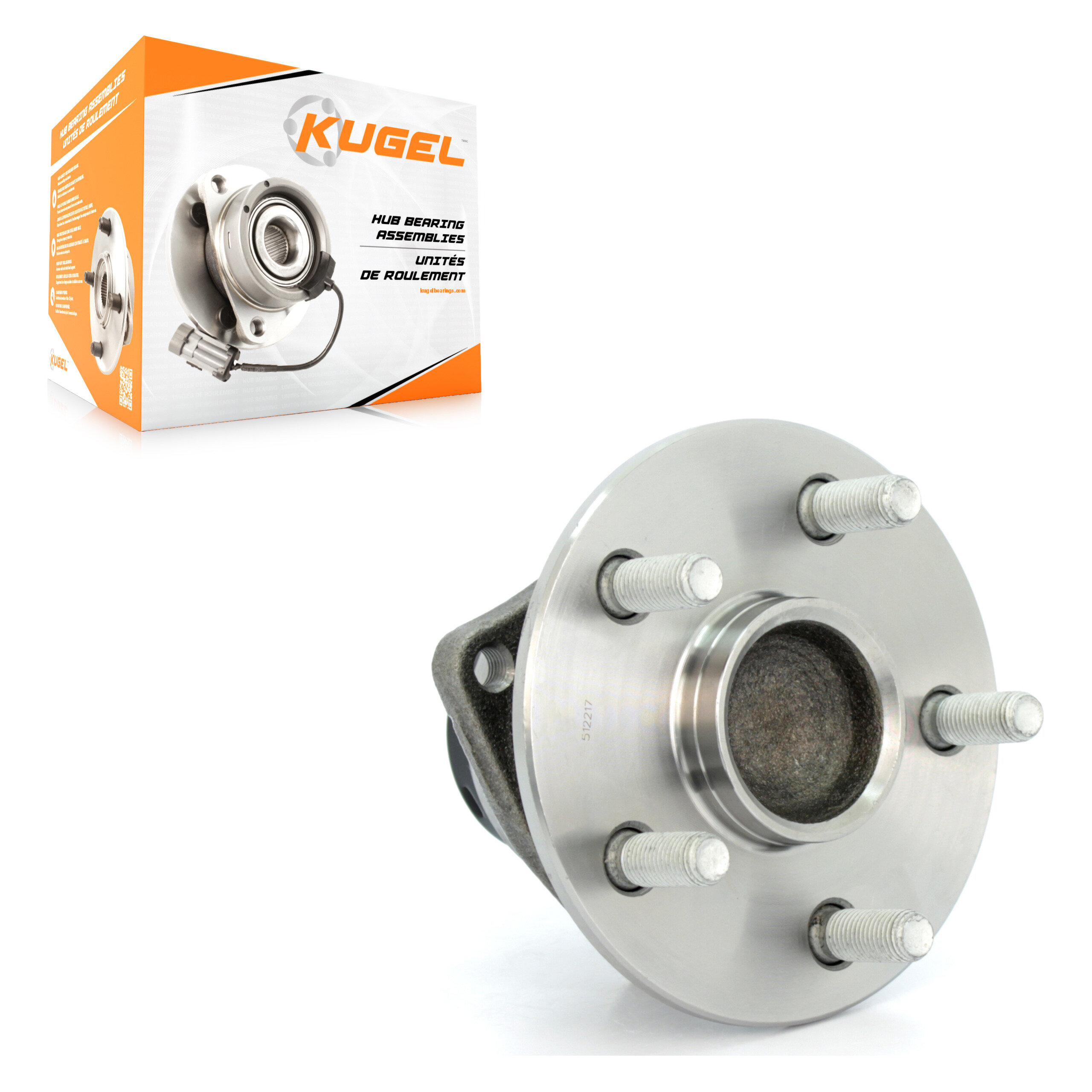Kugel - 70-512217 - Rear Wheel Bearing and Hub Assembly