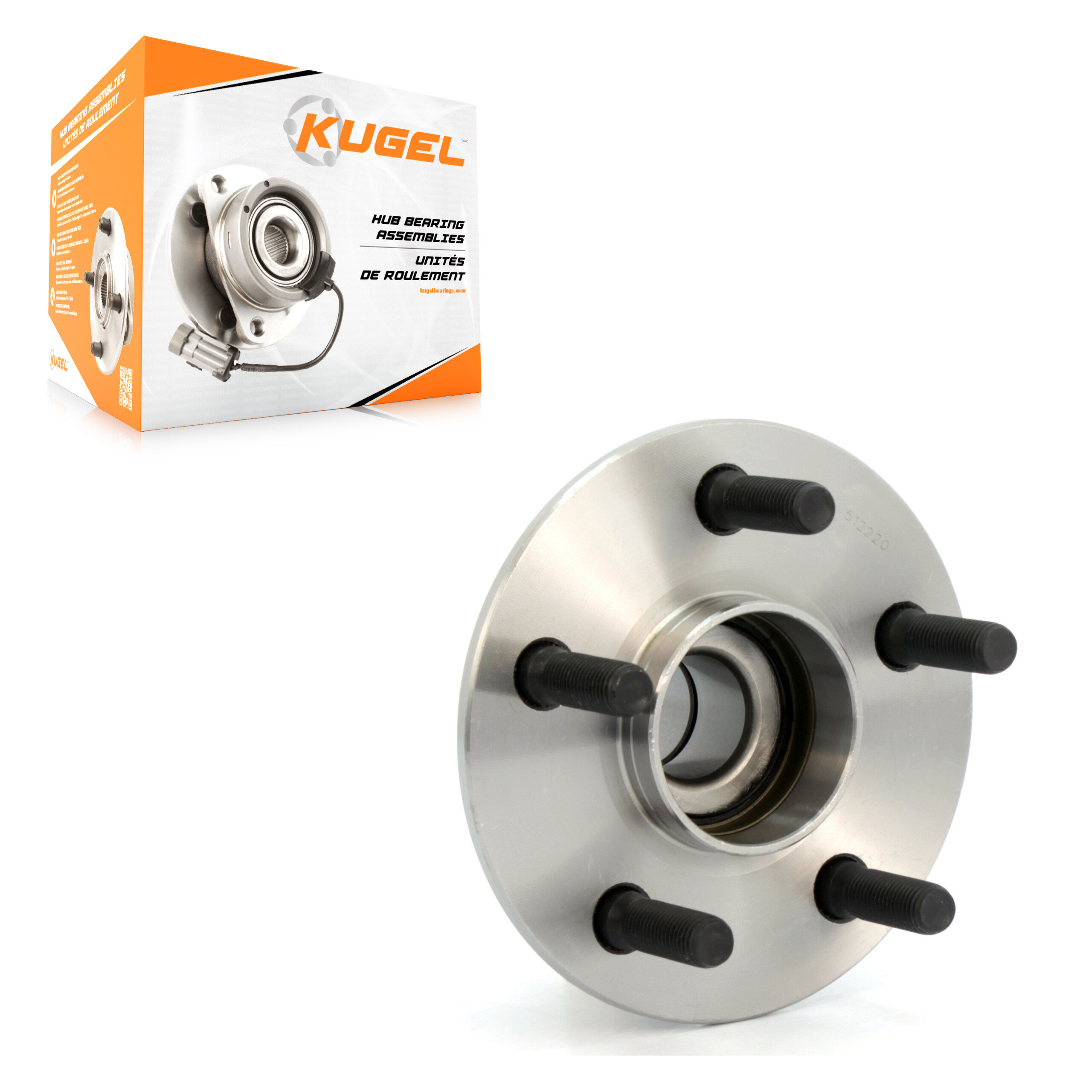 Kugel - 70-512220 - Rear Wheel Bearing and Hub Assembly