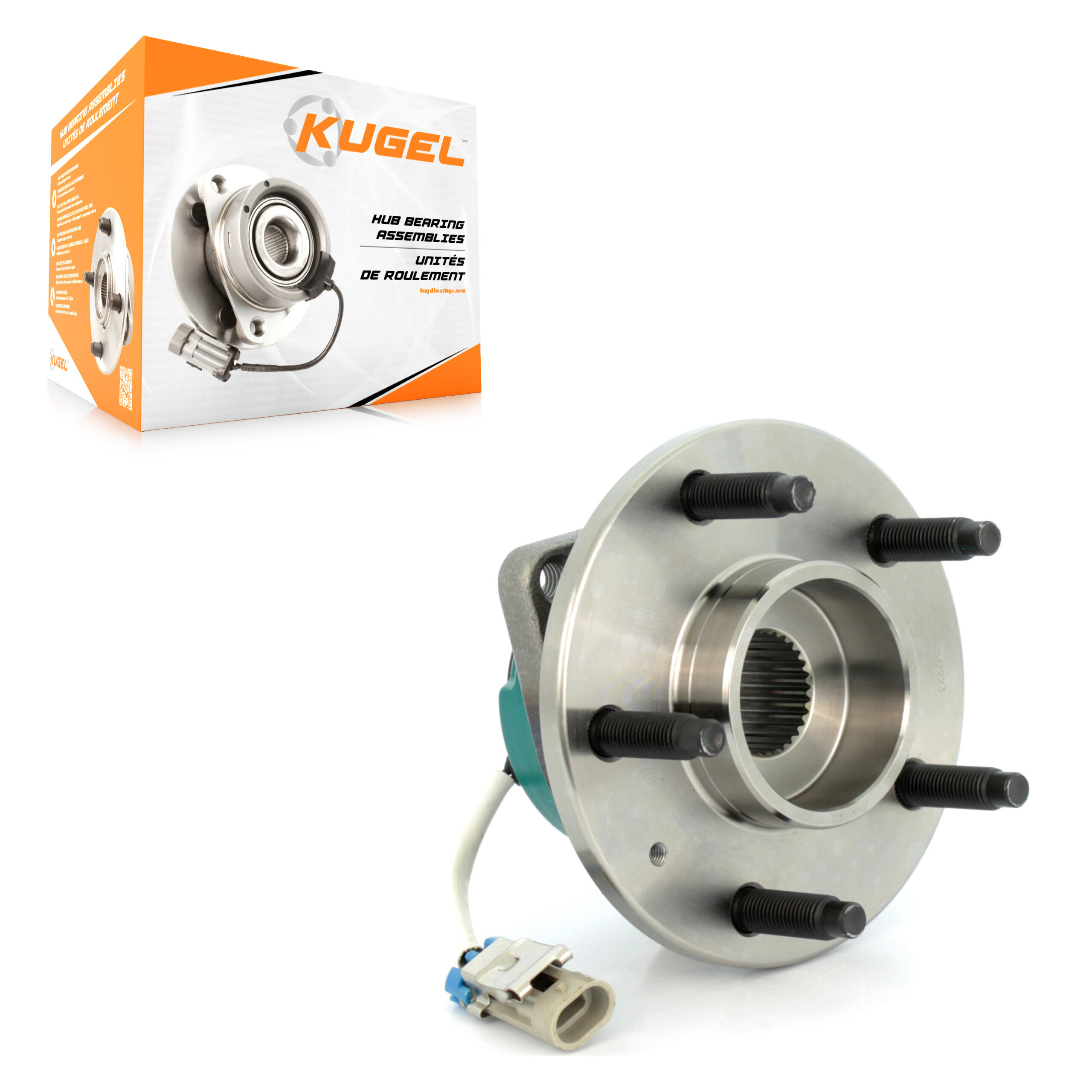 Kugel - 70-512223 - Rear Wheel Bearing and Hub Assembly
