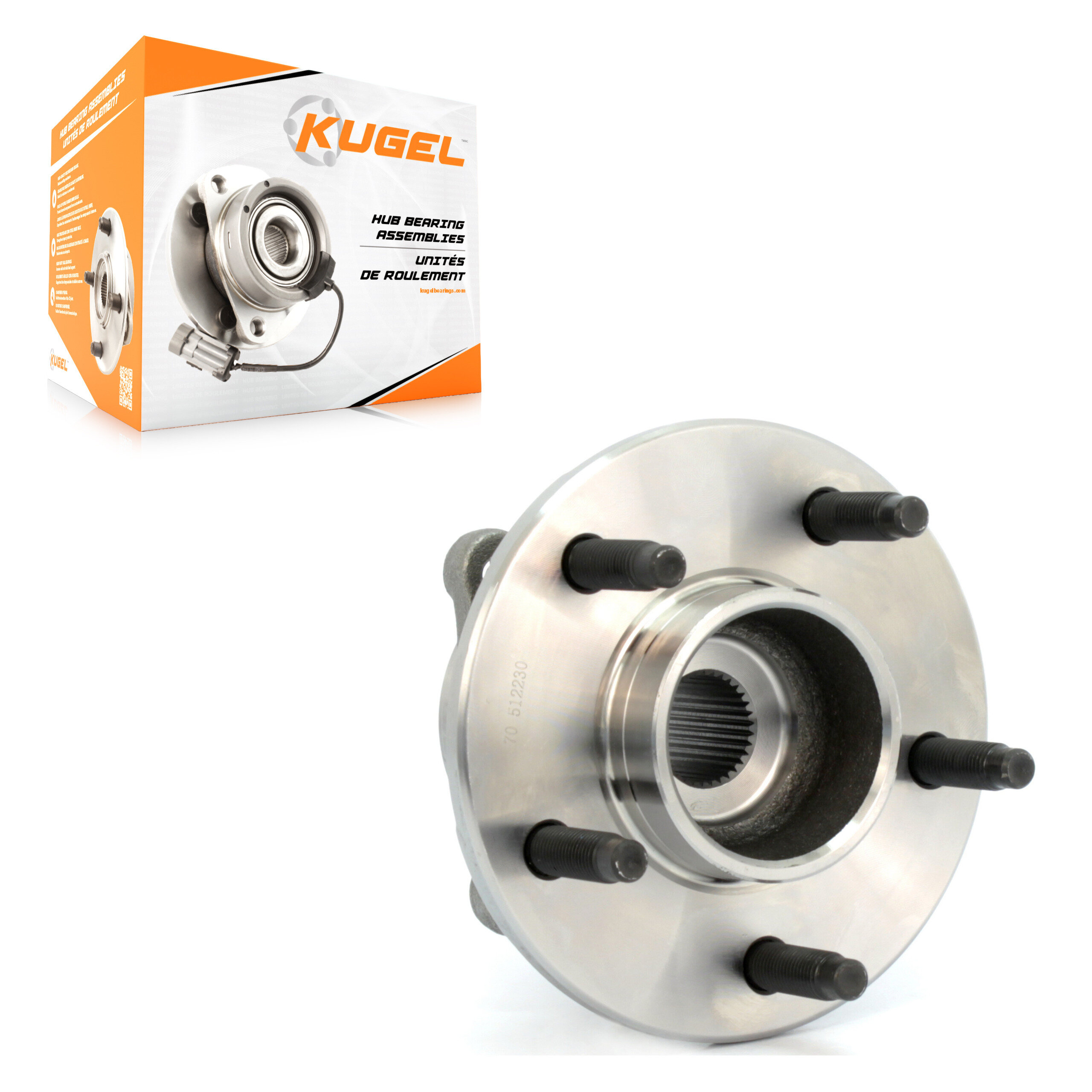 Kugel - 70-512230 - Rear Wheel Bearing and Hub Assembly