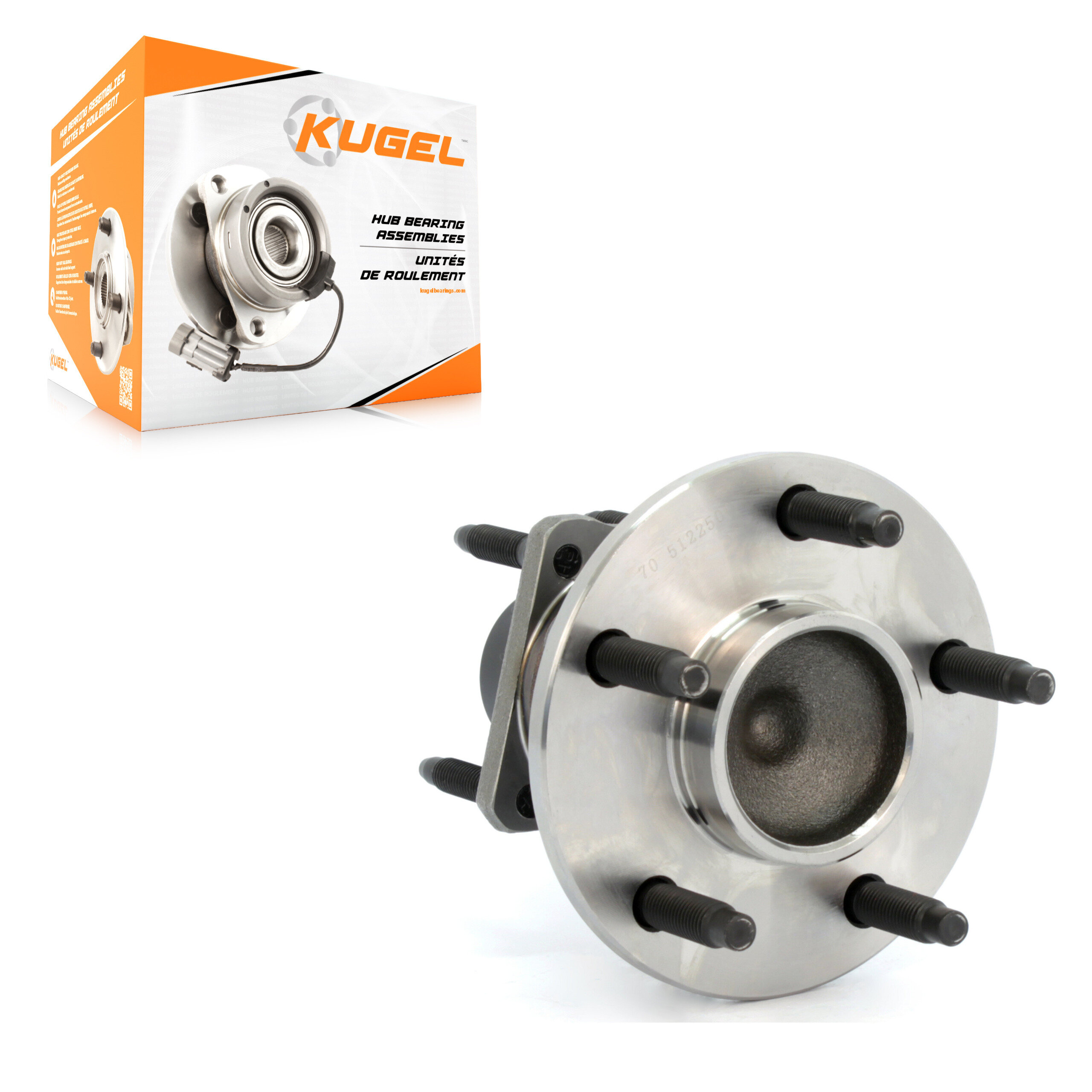 Kugel - 70-512250 - Rear Wheel Bearing and Hub Assembly