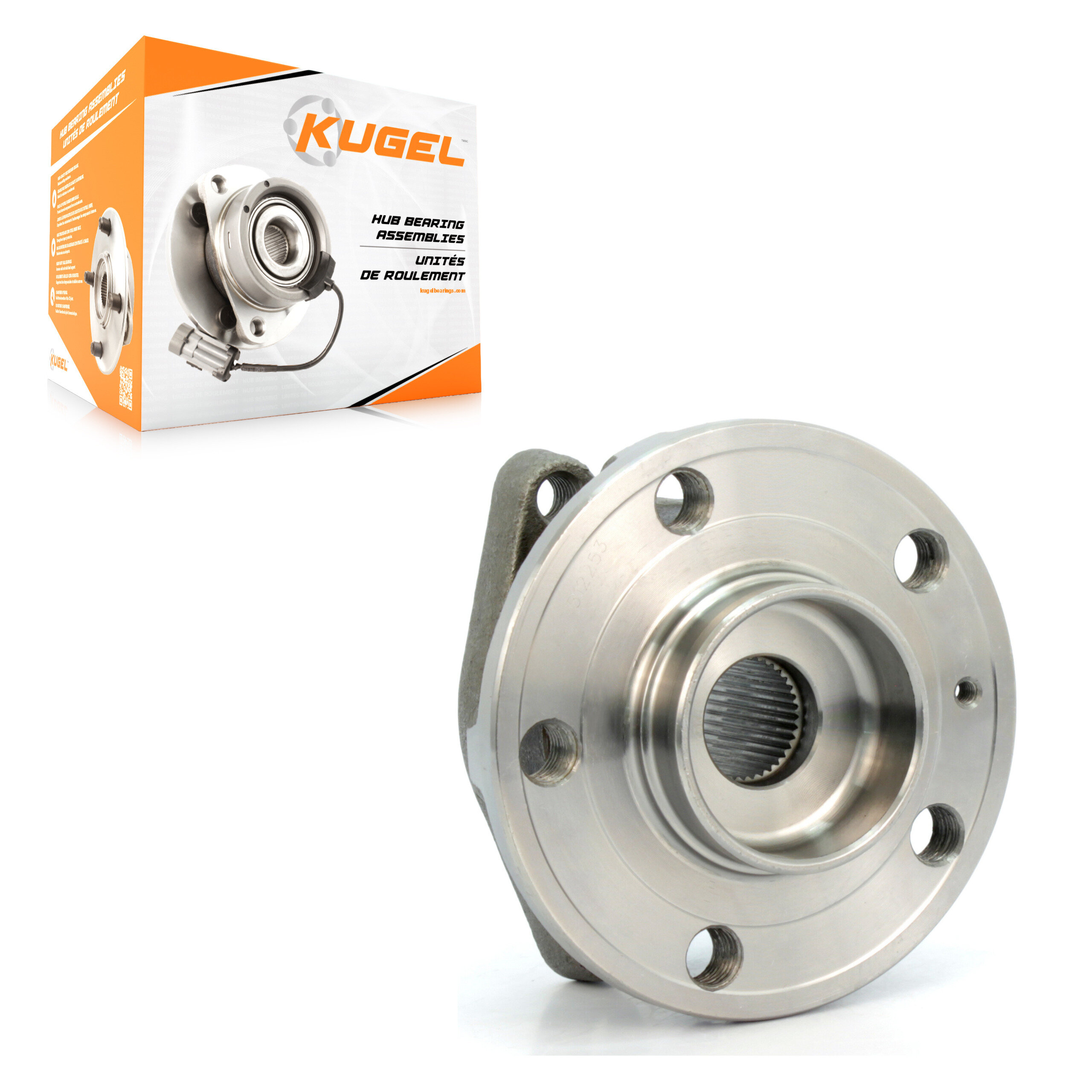 Kugel - 70-512253 - Rear Wheel Bearing and Hub Assembly