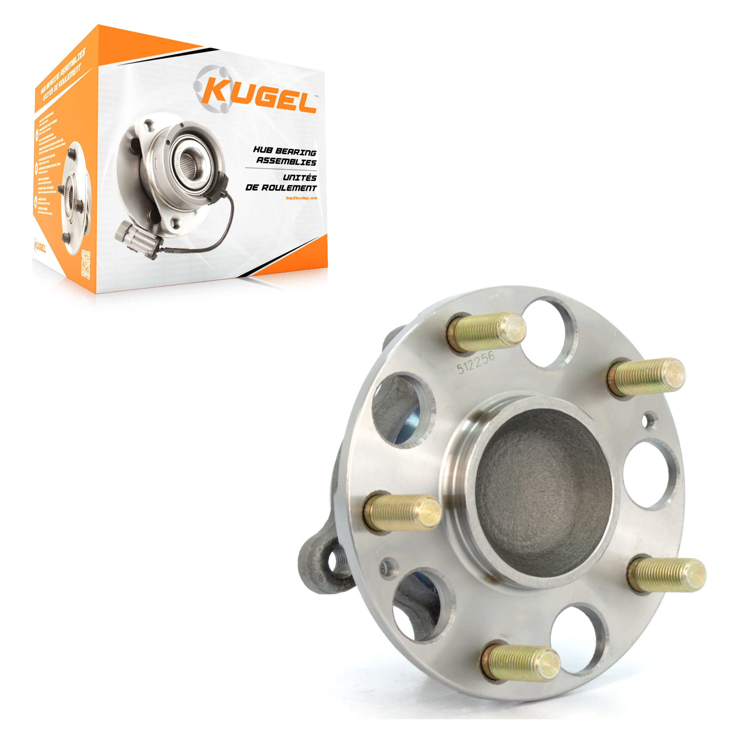 Kugel - 70-512256 - Rear Wheel Bearing and Hub Assembly