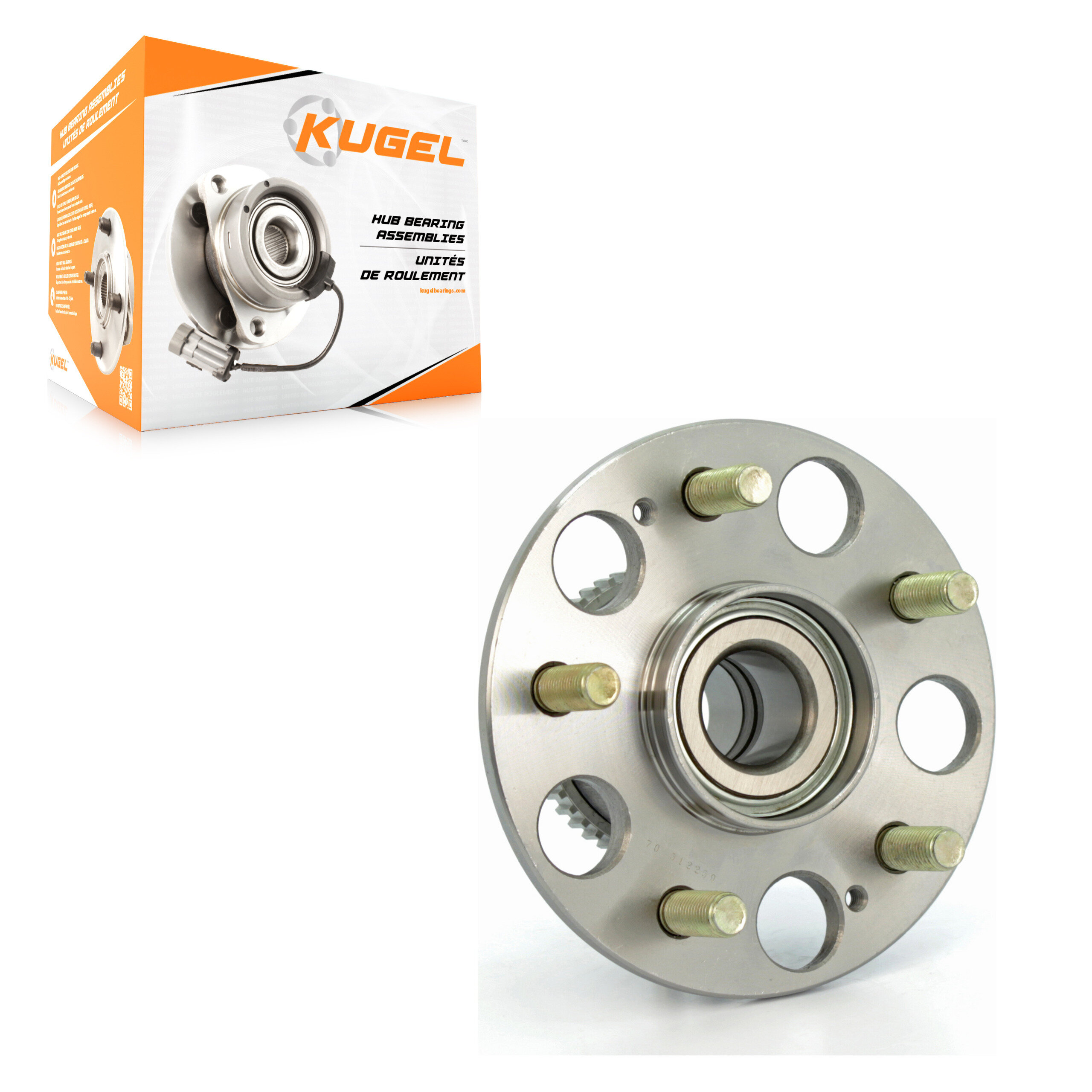 Kugel - 70-512259 - Rear Wheel Bearing and Hub Assembly