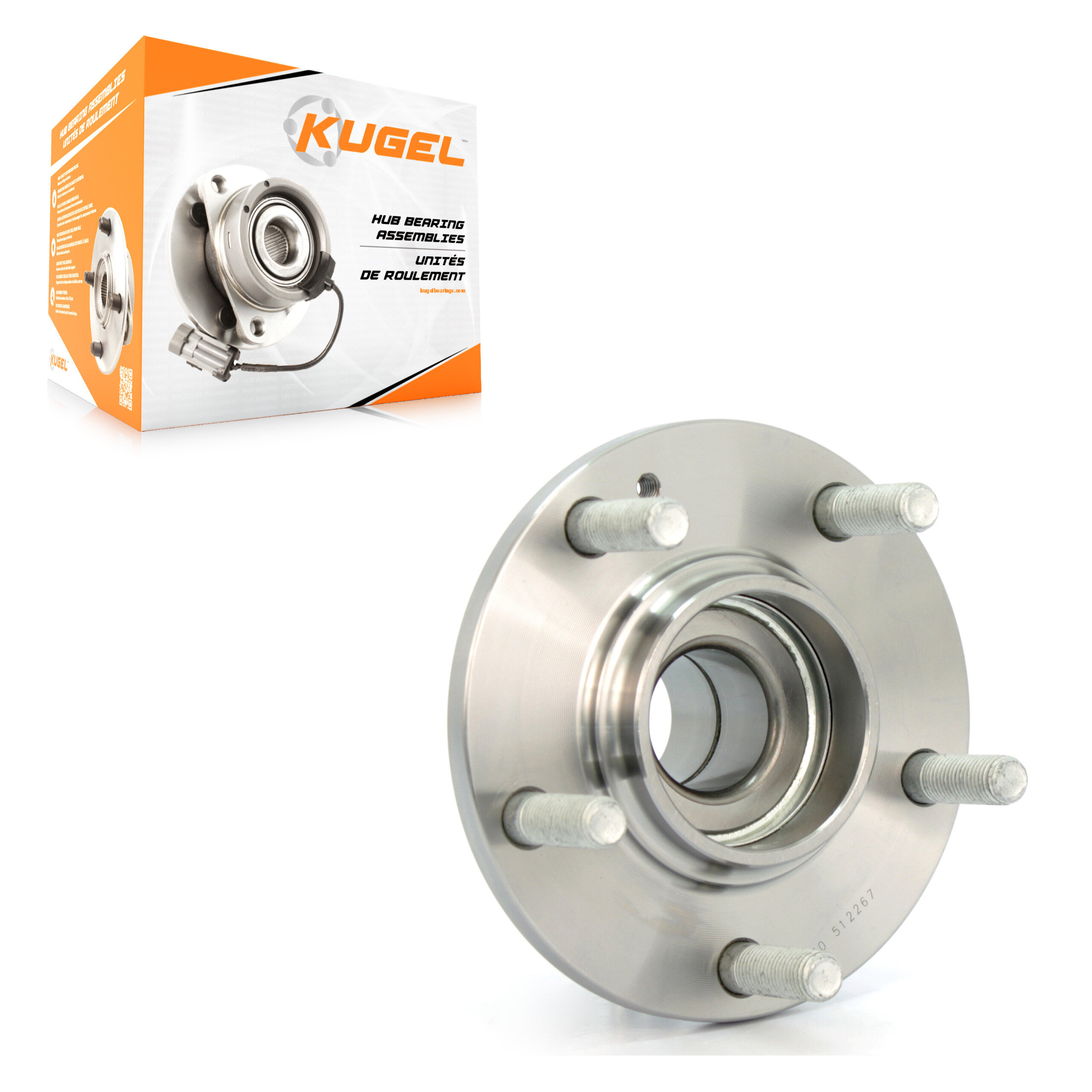 Kugel - 70-512267 - Rear Wheel Bearing and Hub Assembly