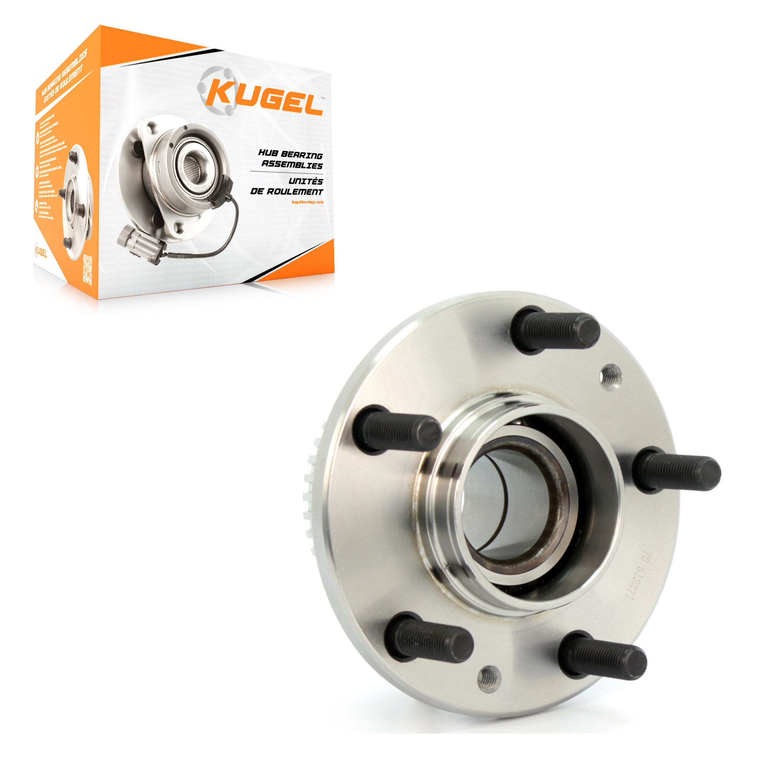 Kugel - 70-512271 - Rear Wheel Bearing and Hub Assembly
