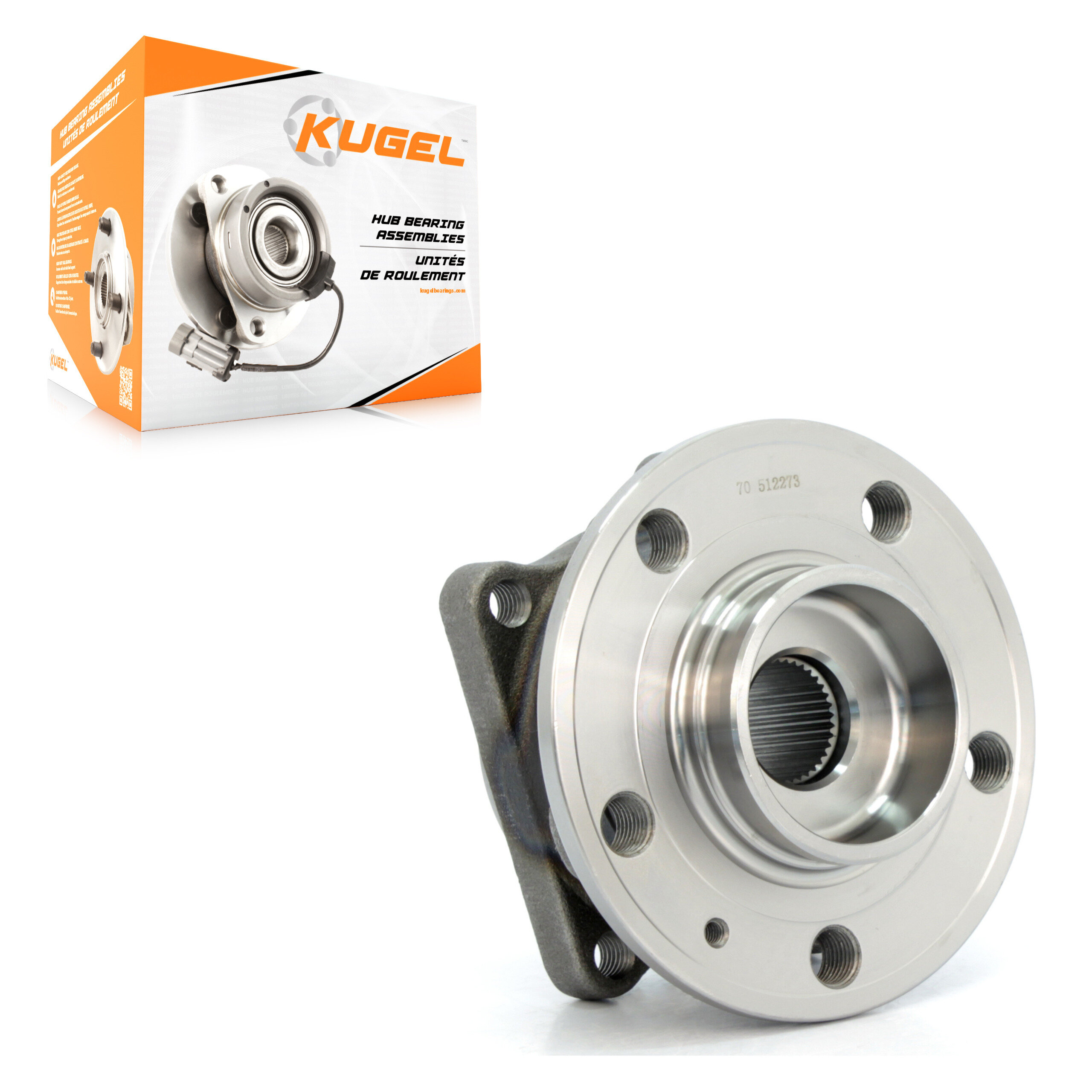 Kugel - 70-512273 - Rear Wheel Bearing and Hub Assembly