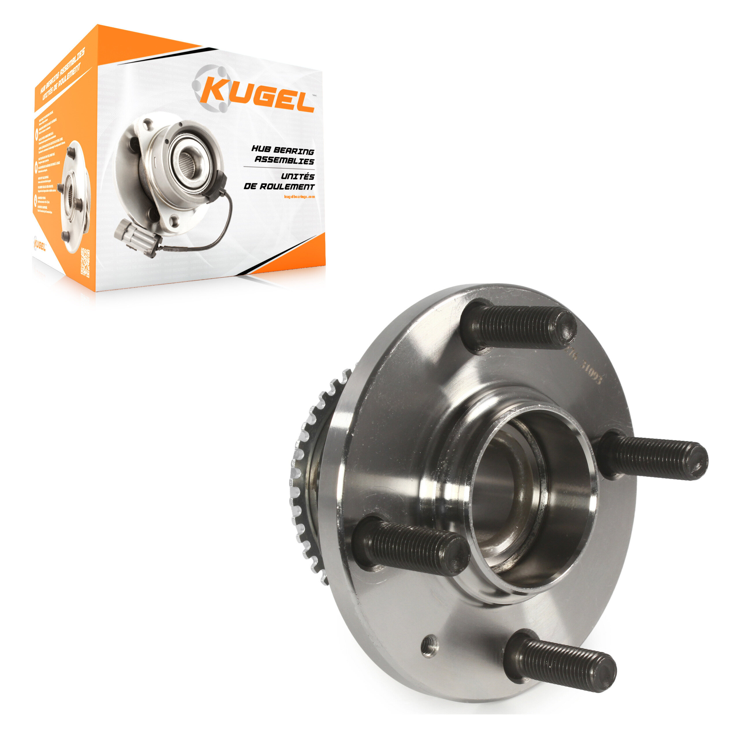 Kugel - 70-512276 - Rear Wheel Bearing and Hub Assembly