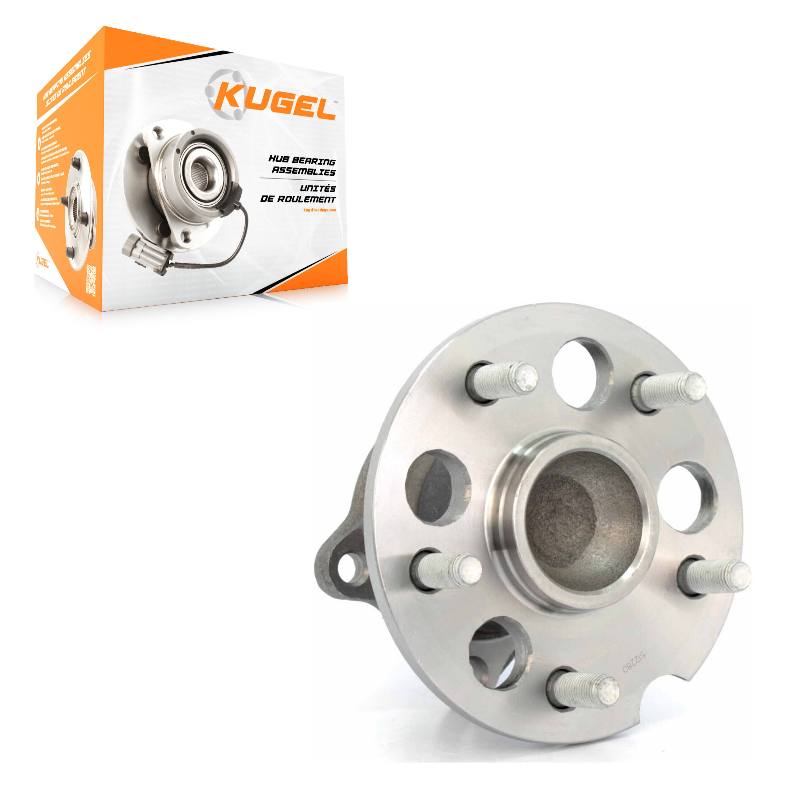 Kugel - 70-512280 - Rear Wheel Bearing and Hub Assembly