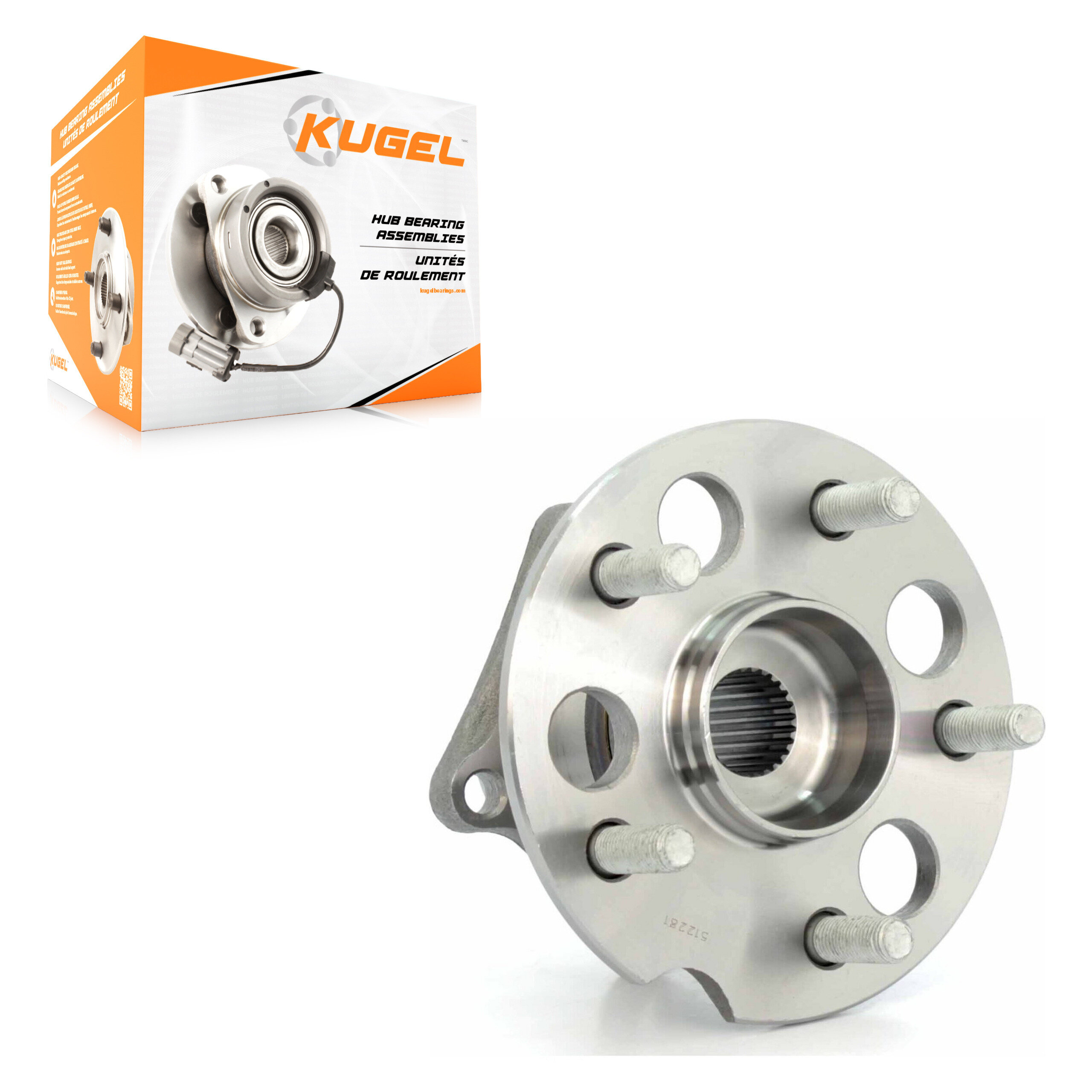 Kugel - 70-512281 - Rear Wheel Bearing and Hub Assembly