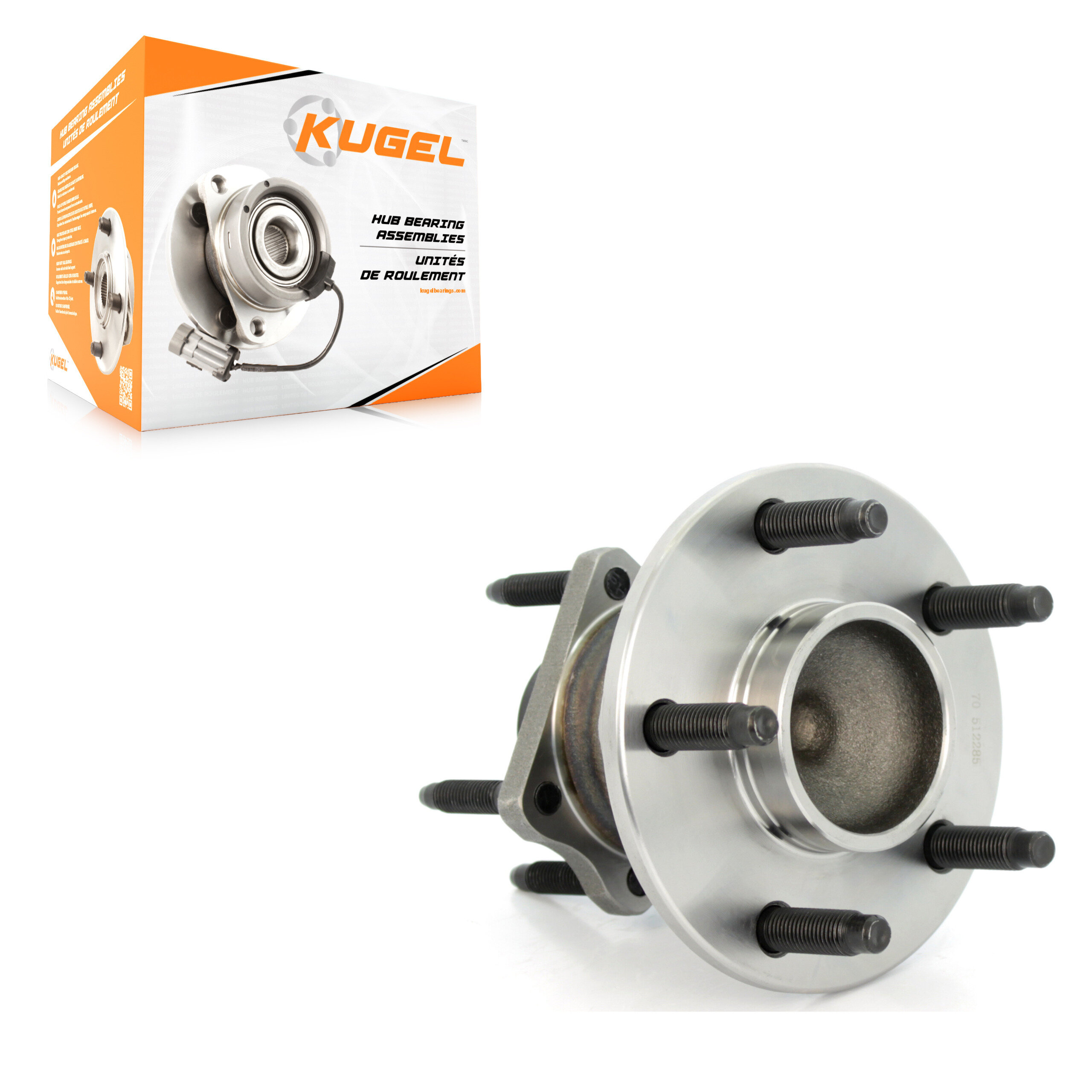 Kugel - 70-512285 - Rear Wheel Bearing and Hub Assembly